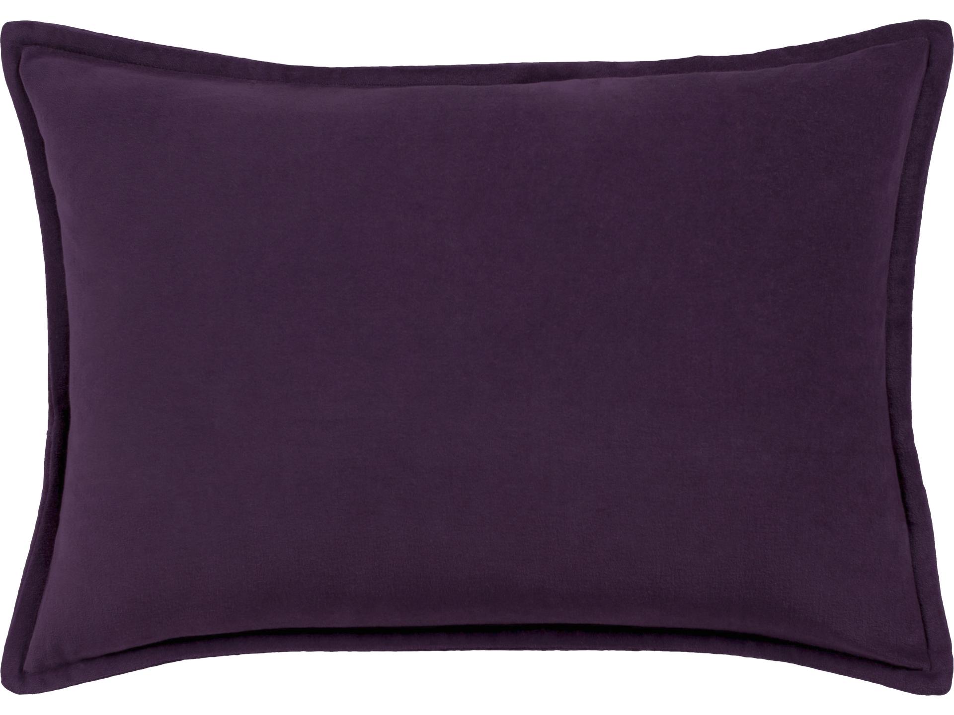 Surya Cotton Velvet Dark Plum / Dark Purple Pillow
