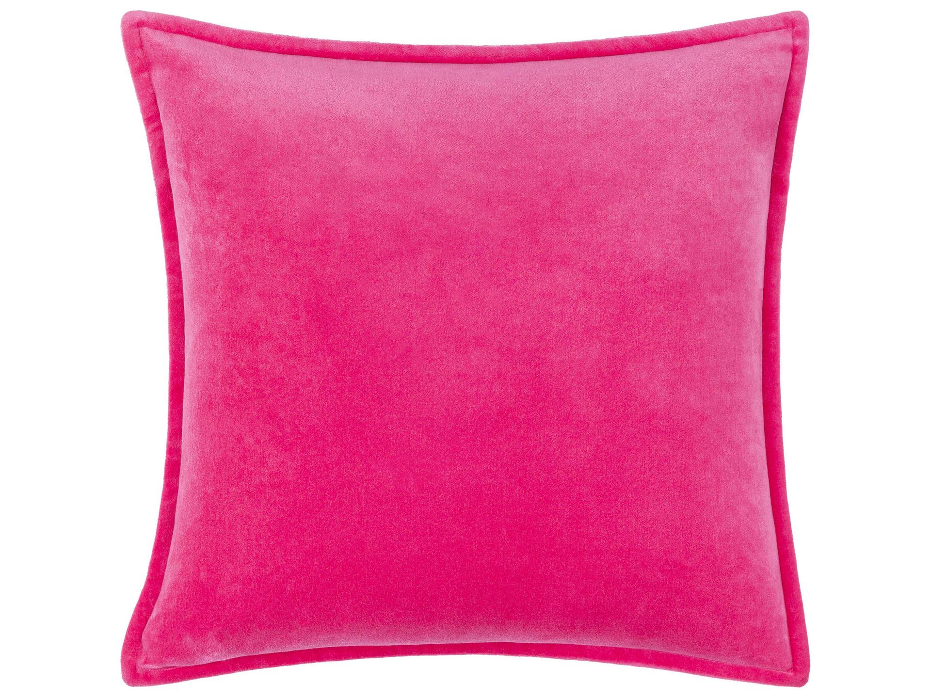 Cotton Velvet CV-031 Accent Pillow in Rose