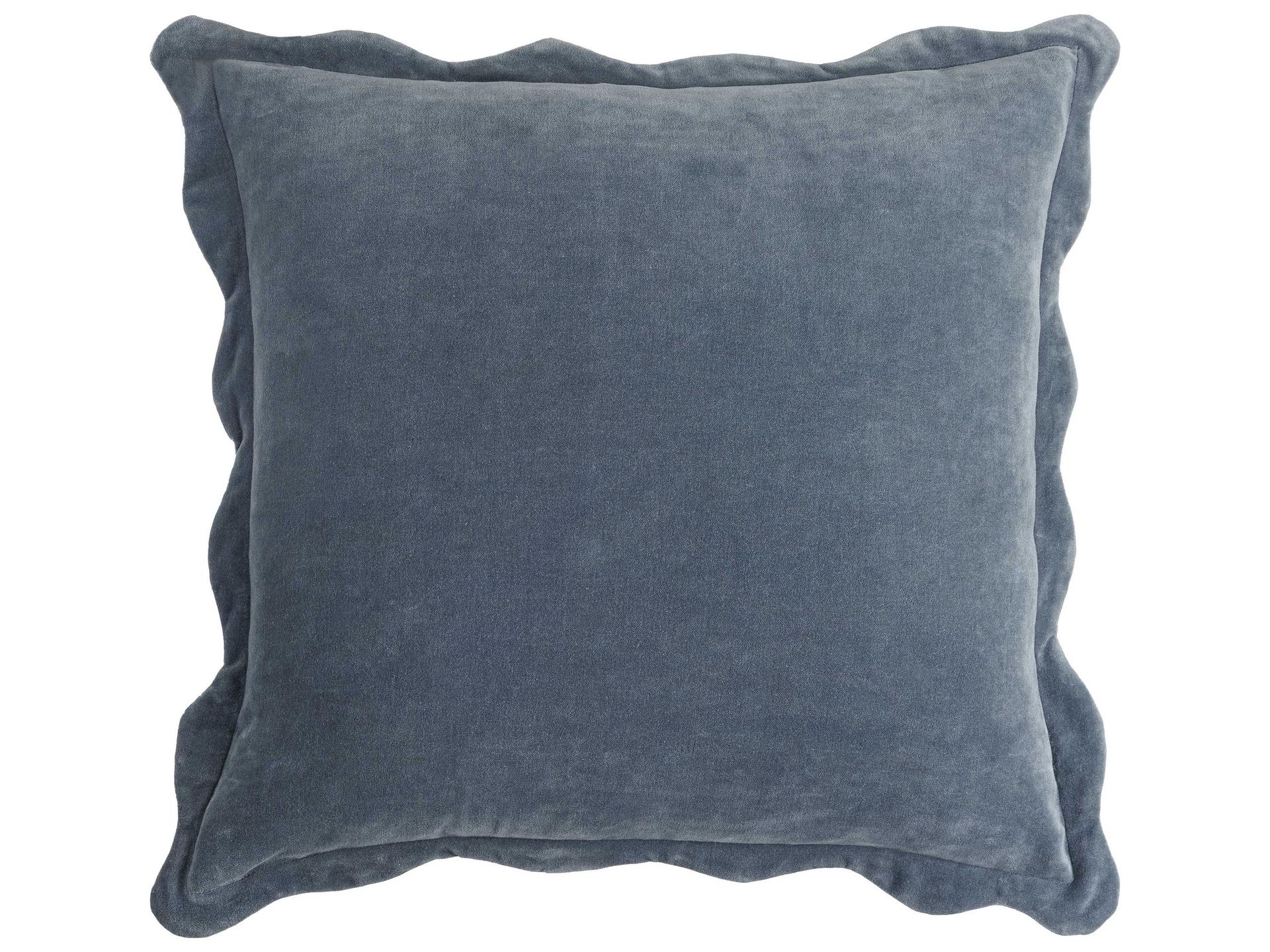 Effervescent Dark Blue Cotton Accent Pillow