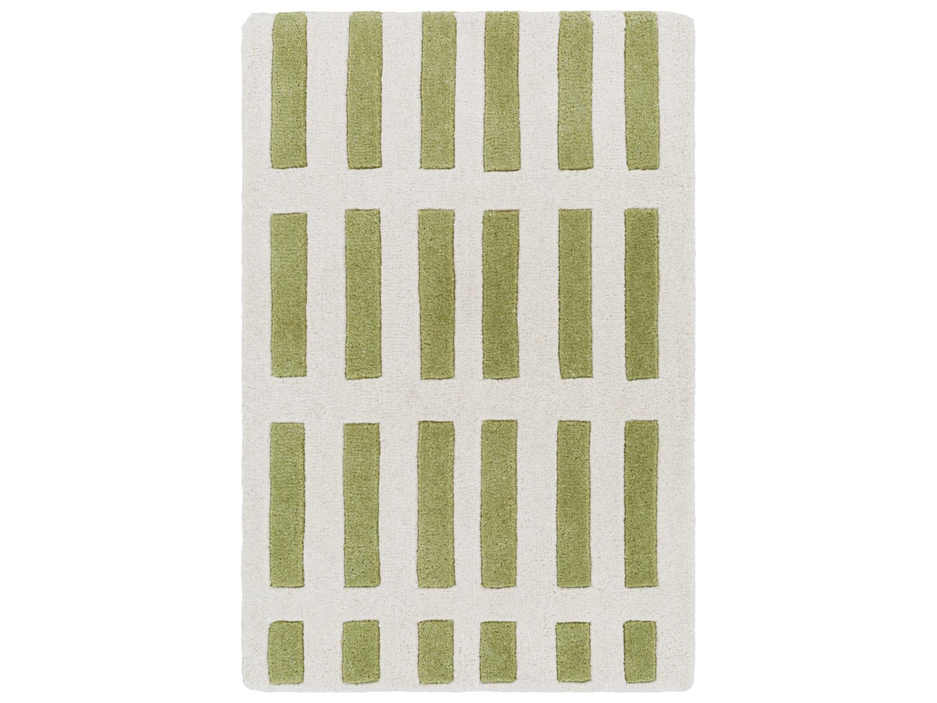 Jason Wu JSW-1001 Contemporary Hand Tufted Wool Area Rug in Light Silver