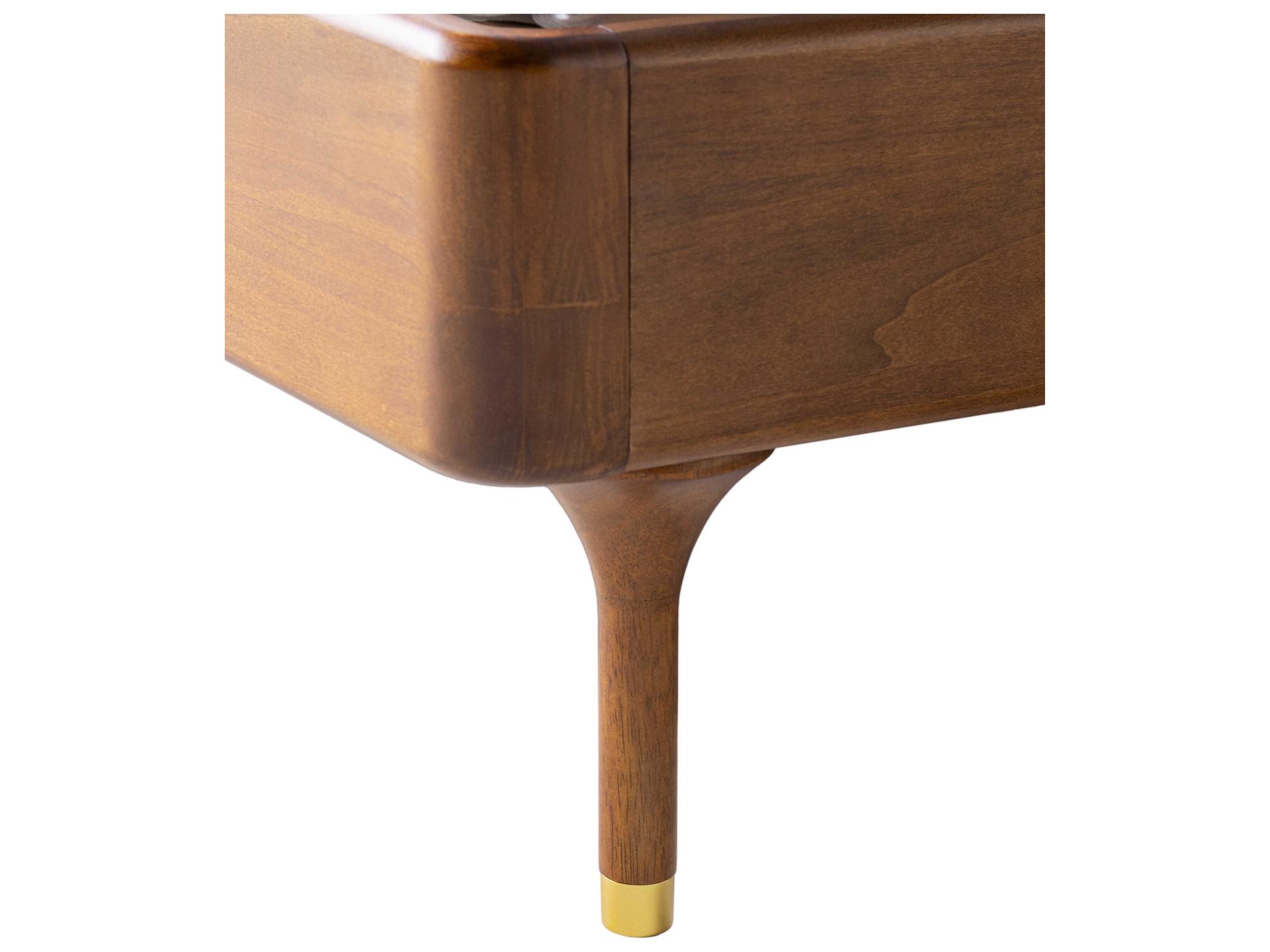 Surya Madri Brown Poplar Wood King Platform Bed