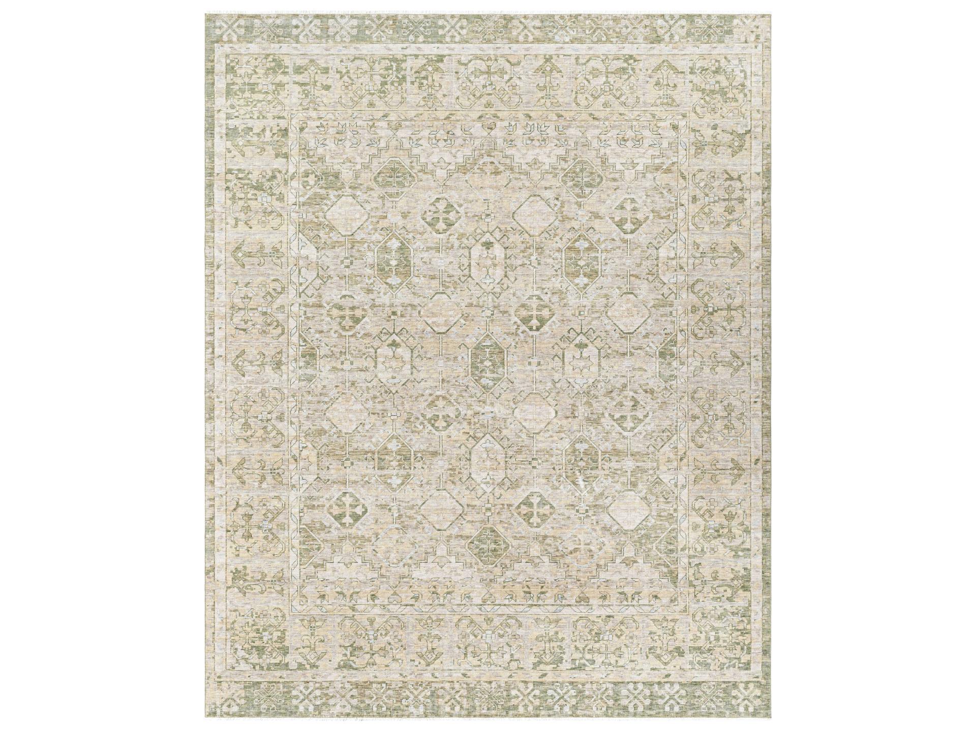Once Upon a Time Hand-Woven Wool Area Rug Ash Multi with Fringe