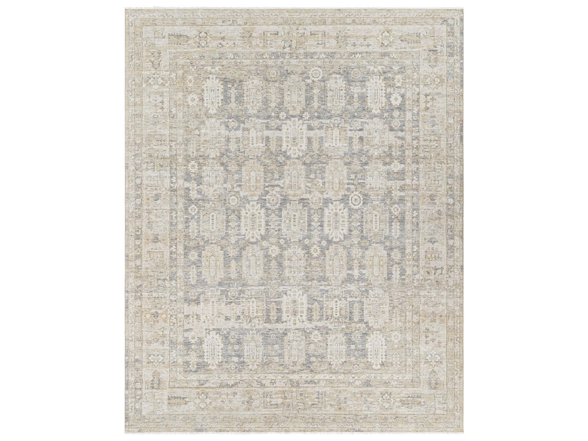 Once Upon a Time 100 Percent Wool Hand-Crafted Area Rug in Tan Gray