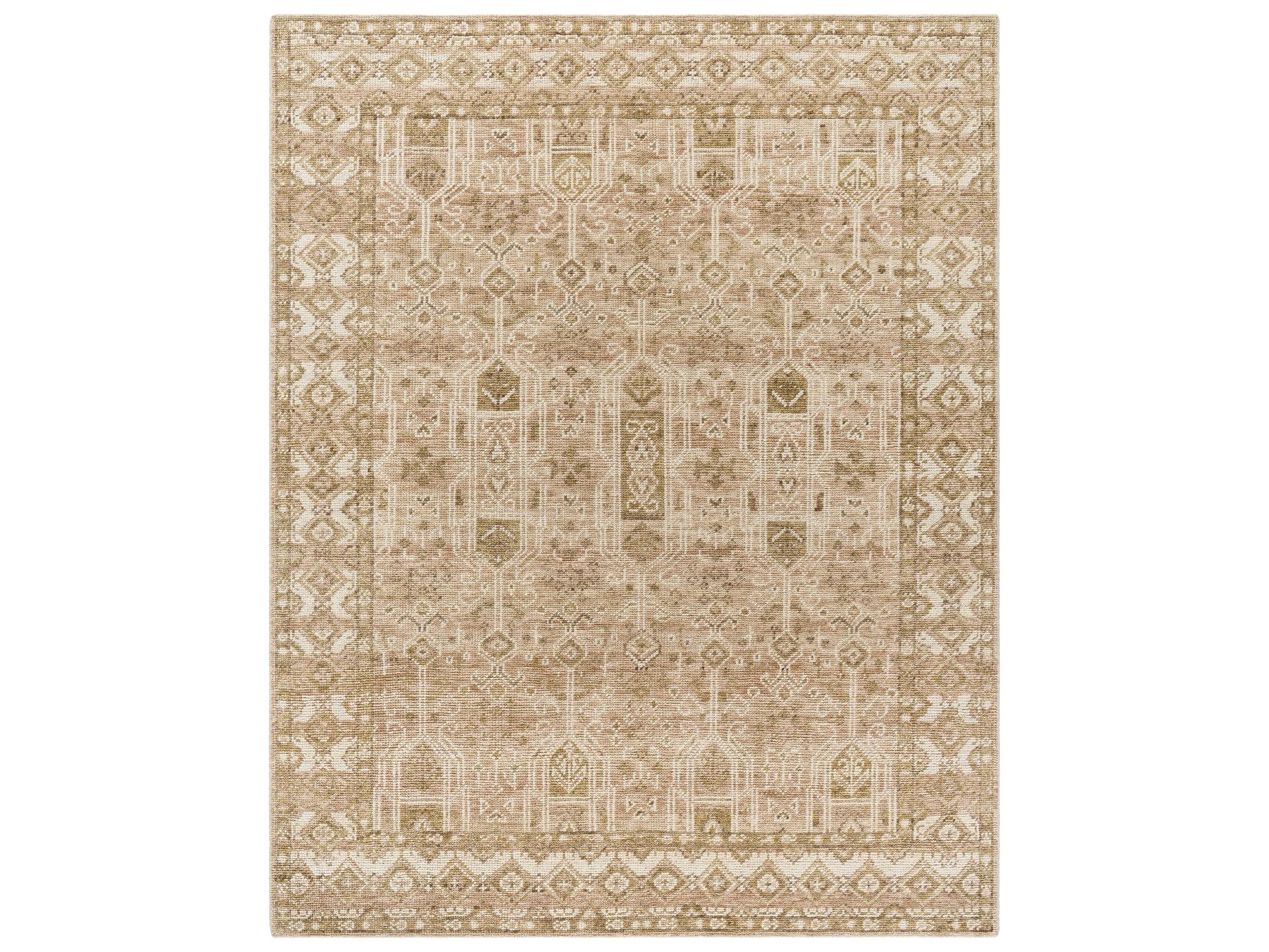 Tulu Hand Knotted Wool Area Rug Traditional Design