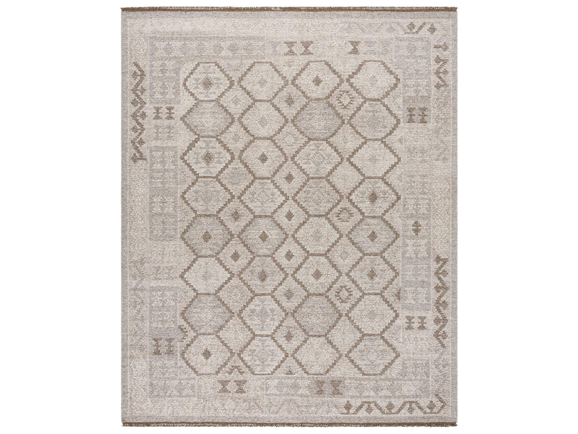 Tempe Hand Woven Wool Area Rug with Fringe