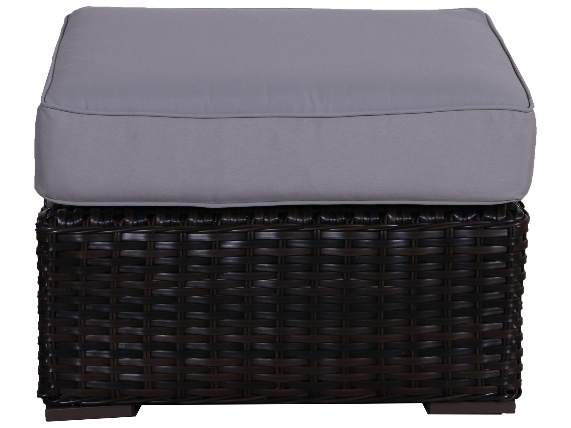 Santa Monica Wicker Rattan Patio Ottoman