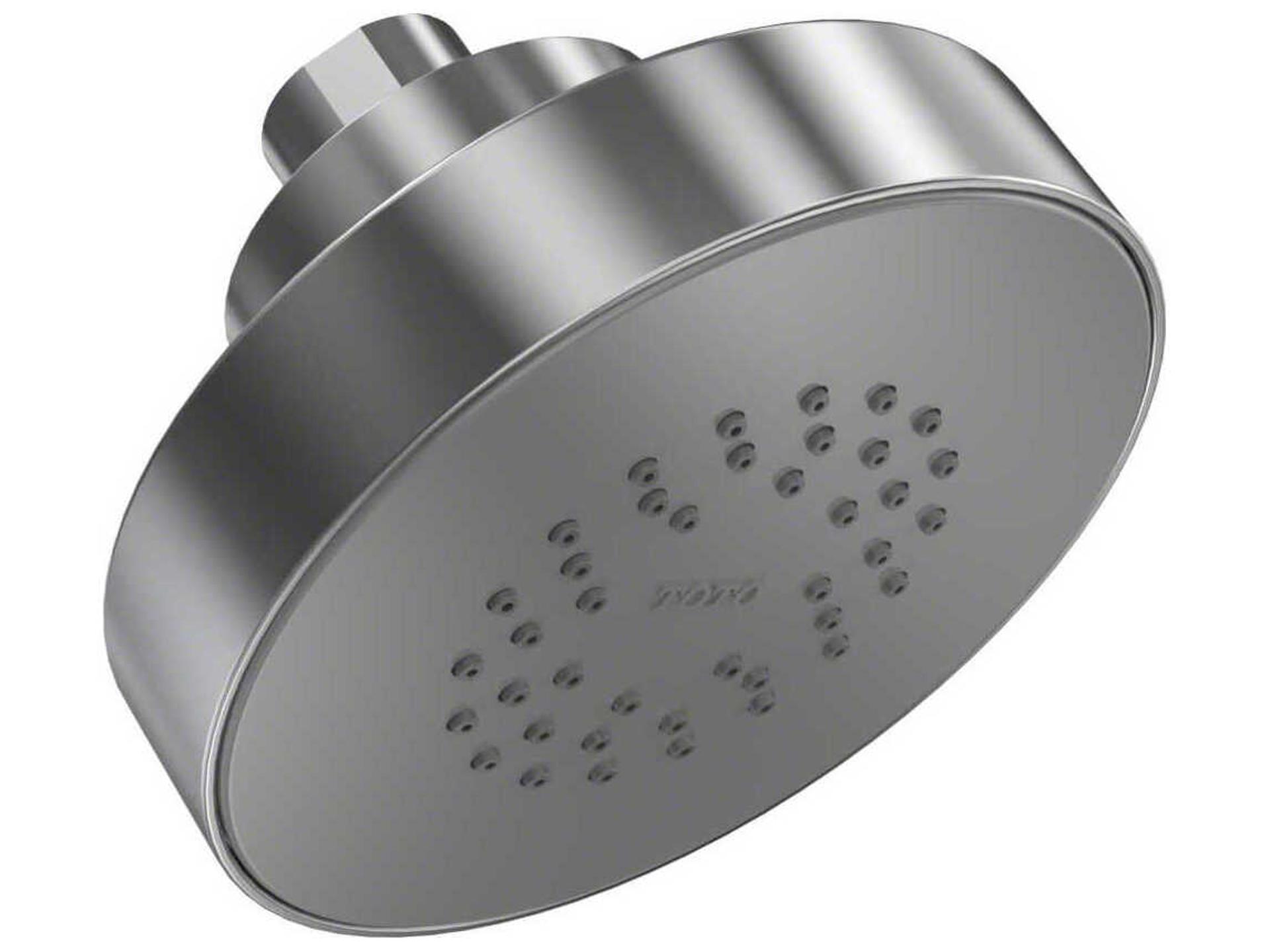 Oberon 2.0 GPM 4-Inch Single Spray Showerhead in Polished Chrome