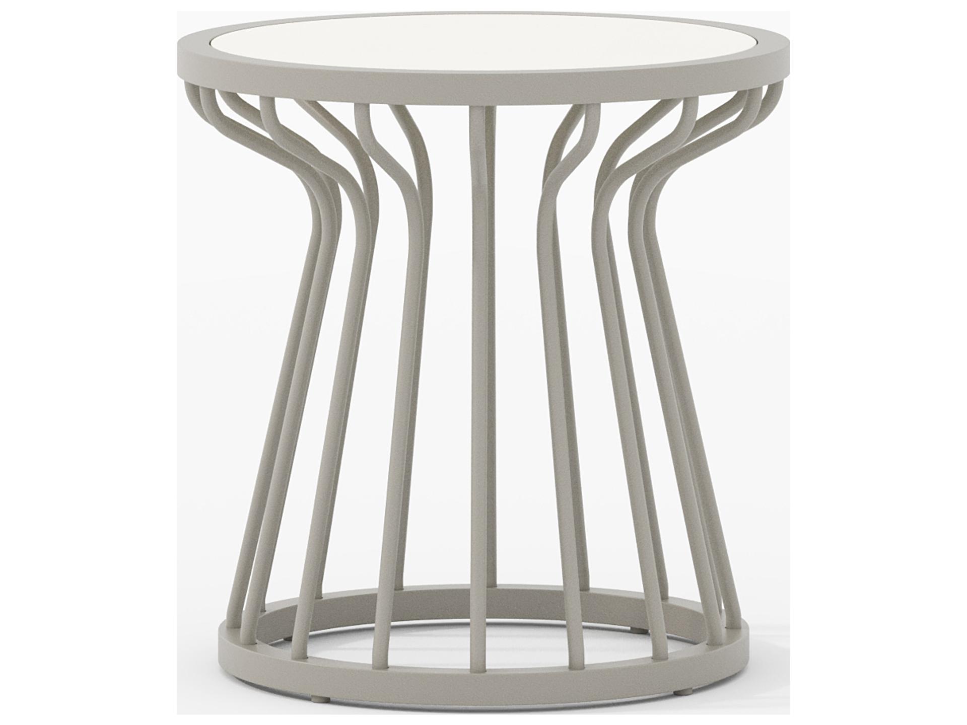 Kali Aluminum Round End Table