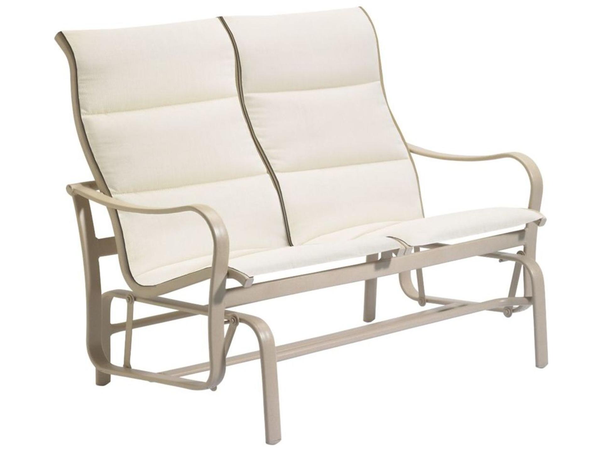 Shoreline Padded Sling Double Glider Loveseat