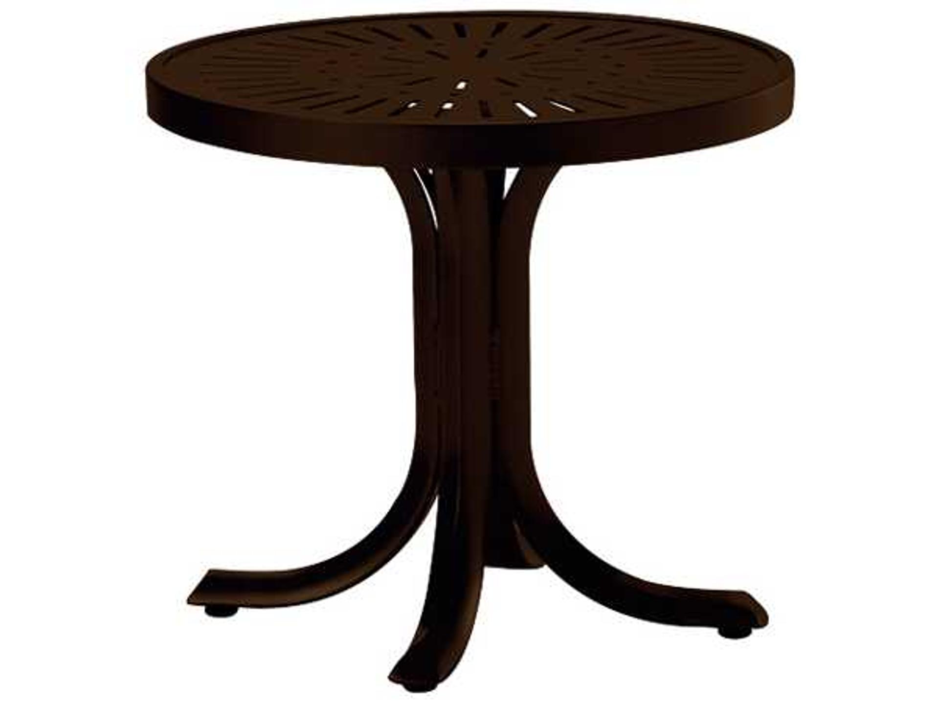 La Stratta Aluminum Round Tea Table