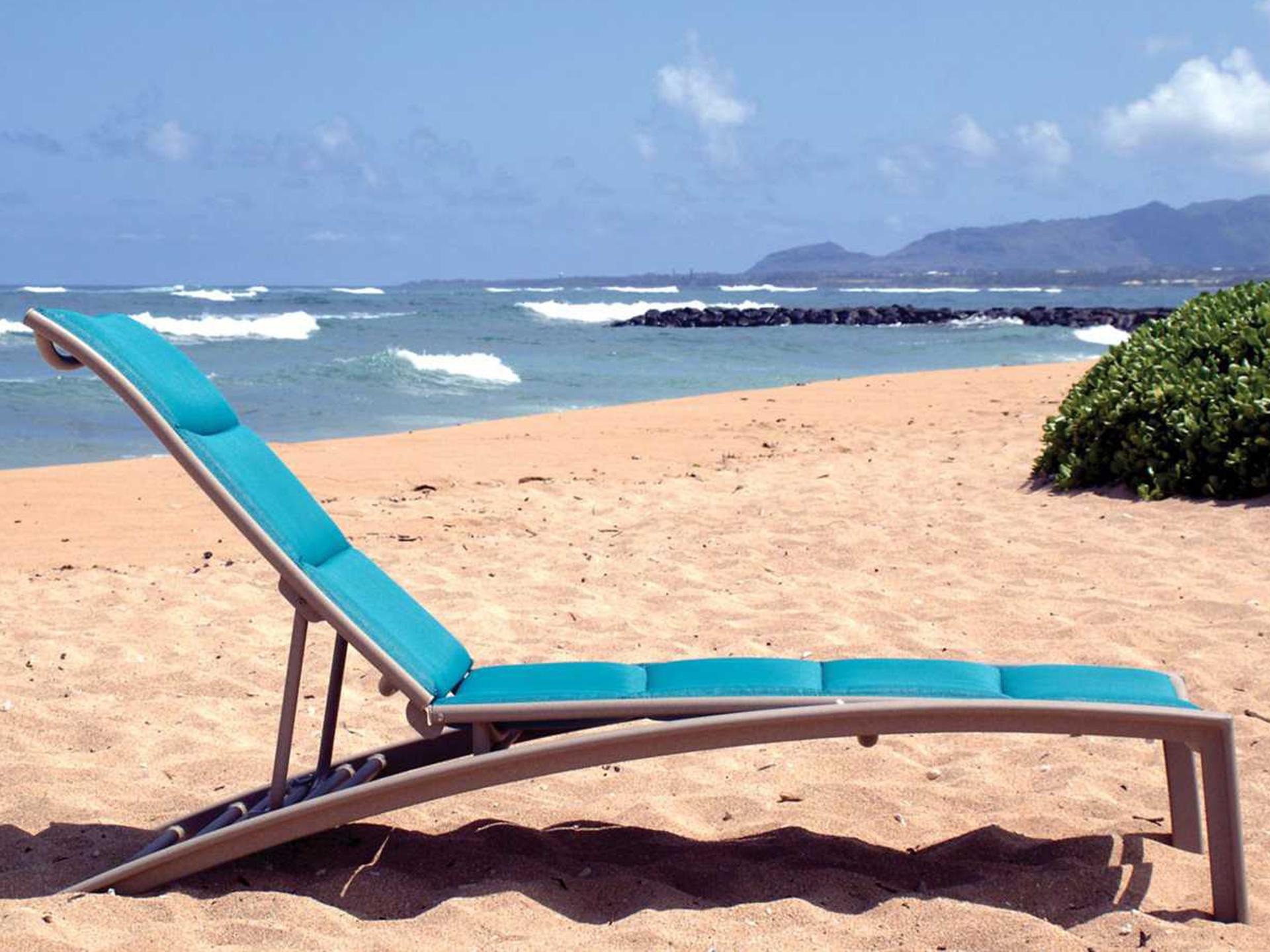 Tropitone South Beach Padded Sling Aluminum Outdoor Patio Chaise Lounge