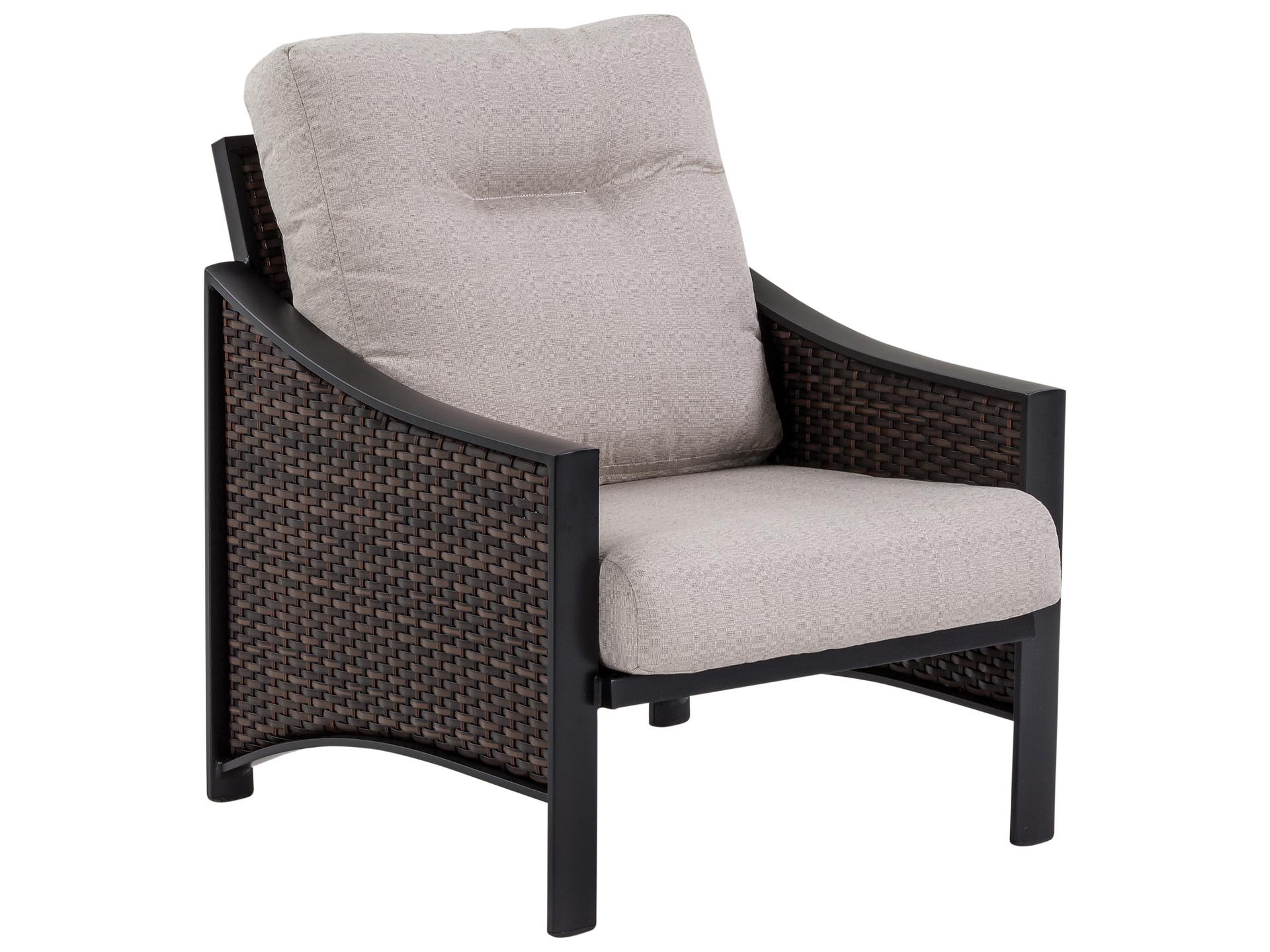 Kenzo Woven Wicker Cushion Patio Lounge Chair
