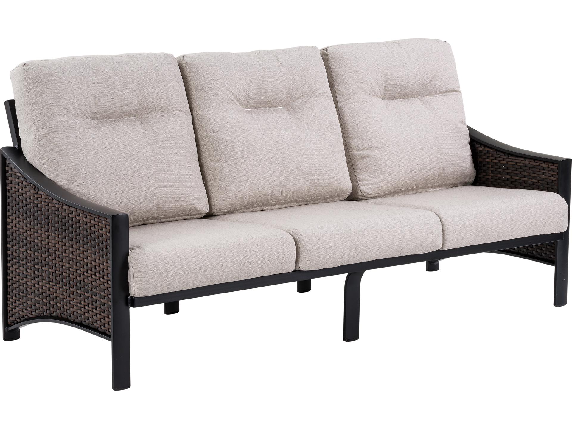 Kenzo Woven Aluminum Cushion Outdoor Patio Sofa