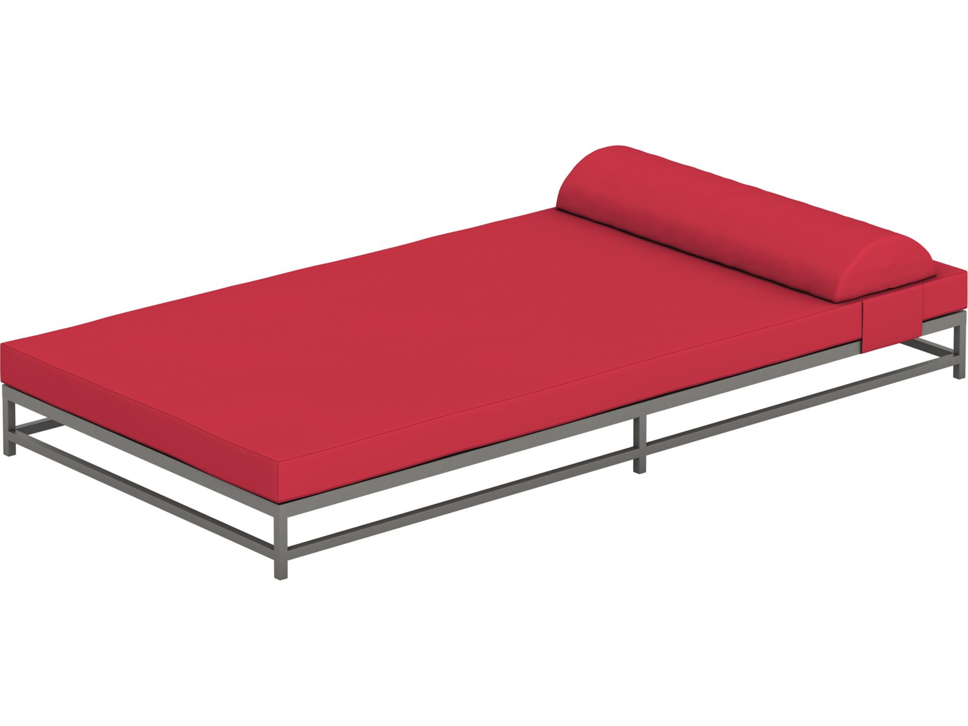 Cabana Club Aluminum Cushion Party Patio Lounge Bed