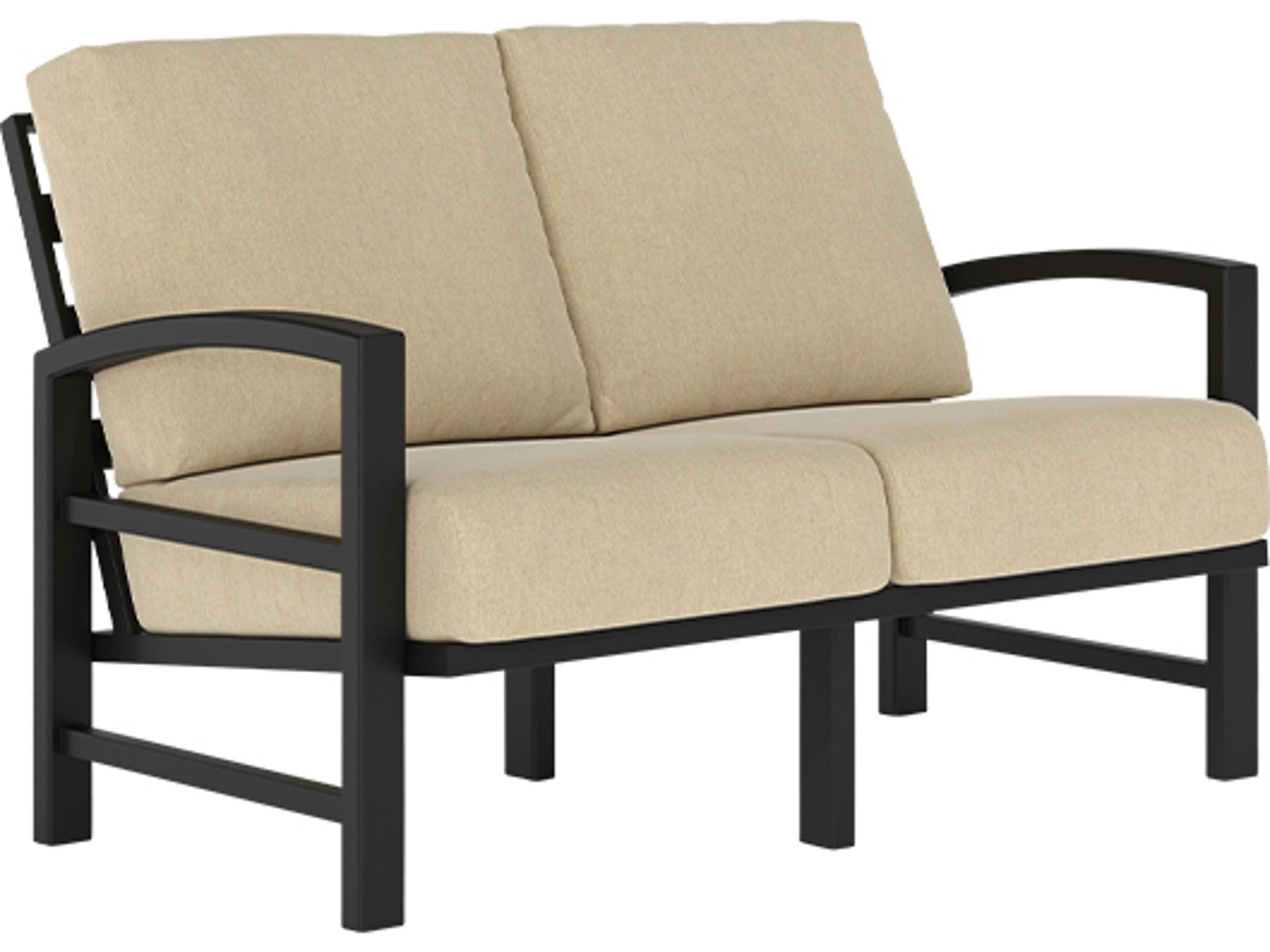 Lakeside Cushion Aluminum Outdoor Loveseat
