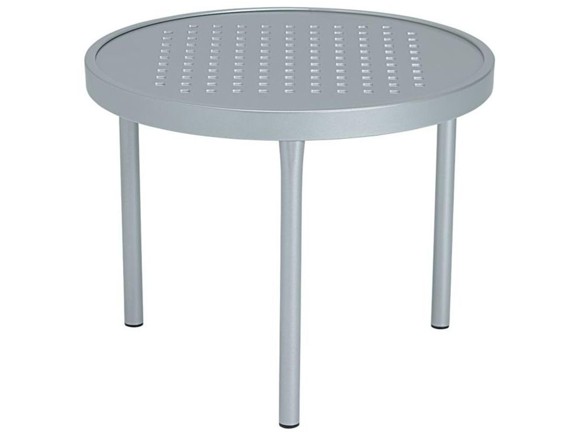 Boulevard Aluminum Round Tea Table