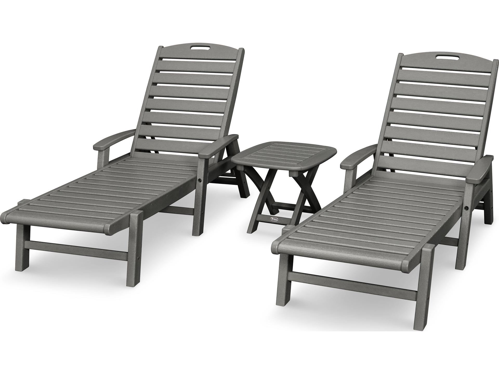 Trex® Outdoor Furniture™ Yacht Club Recycled Plastic 3 Piece Lounge Set