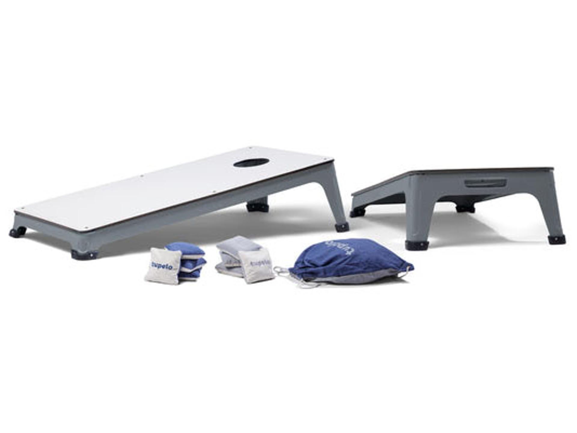 All-Weather Cornhole in Steel Gray