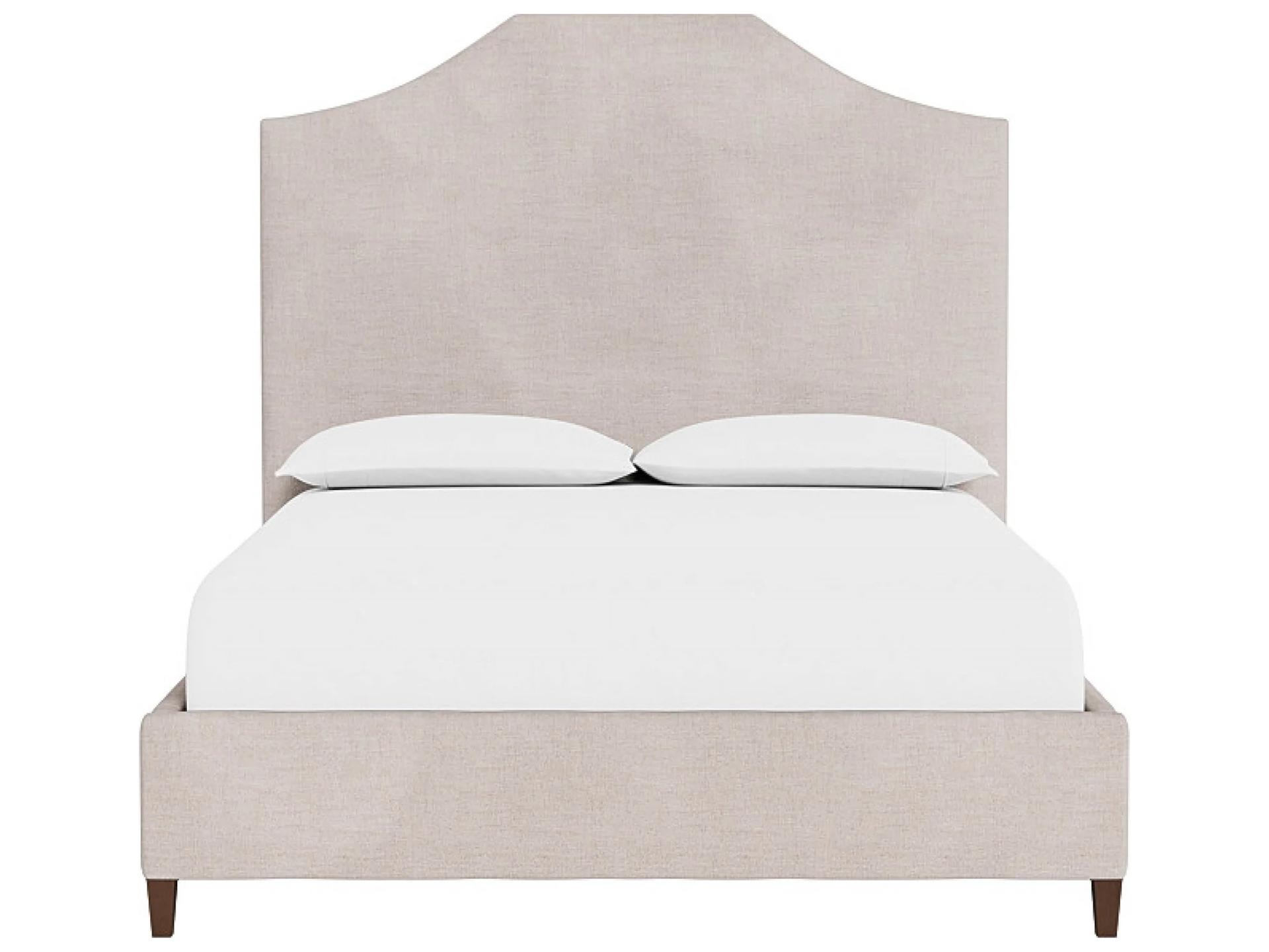 Blythe Bed Beige Upholstered Queen Panel