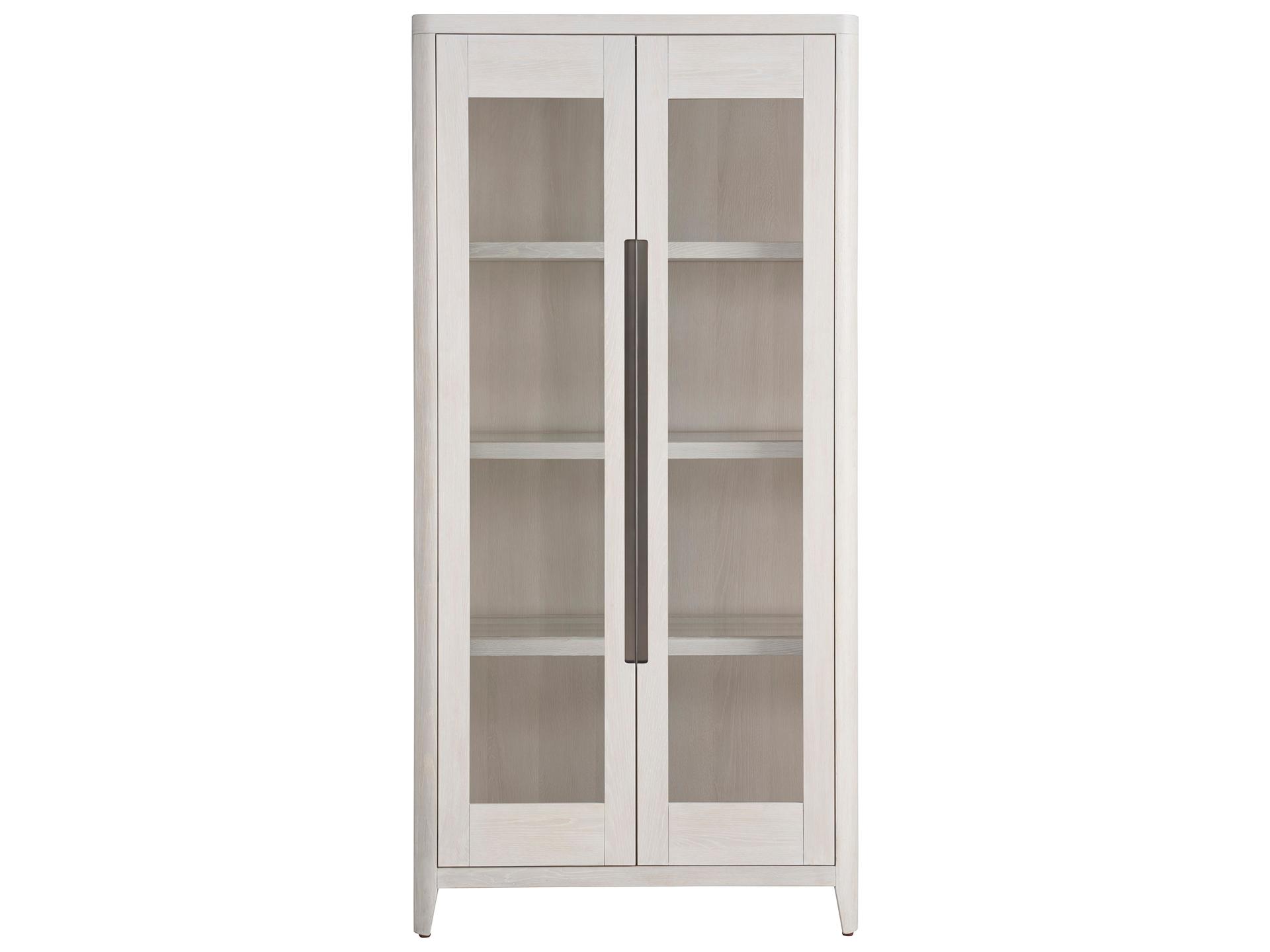 Universal Furniture Modern White Oak Zella Display Cabinet