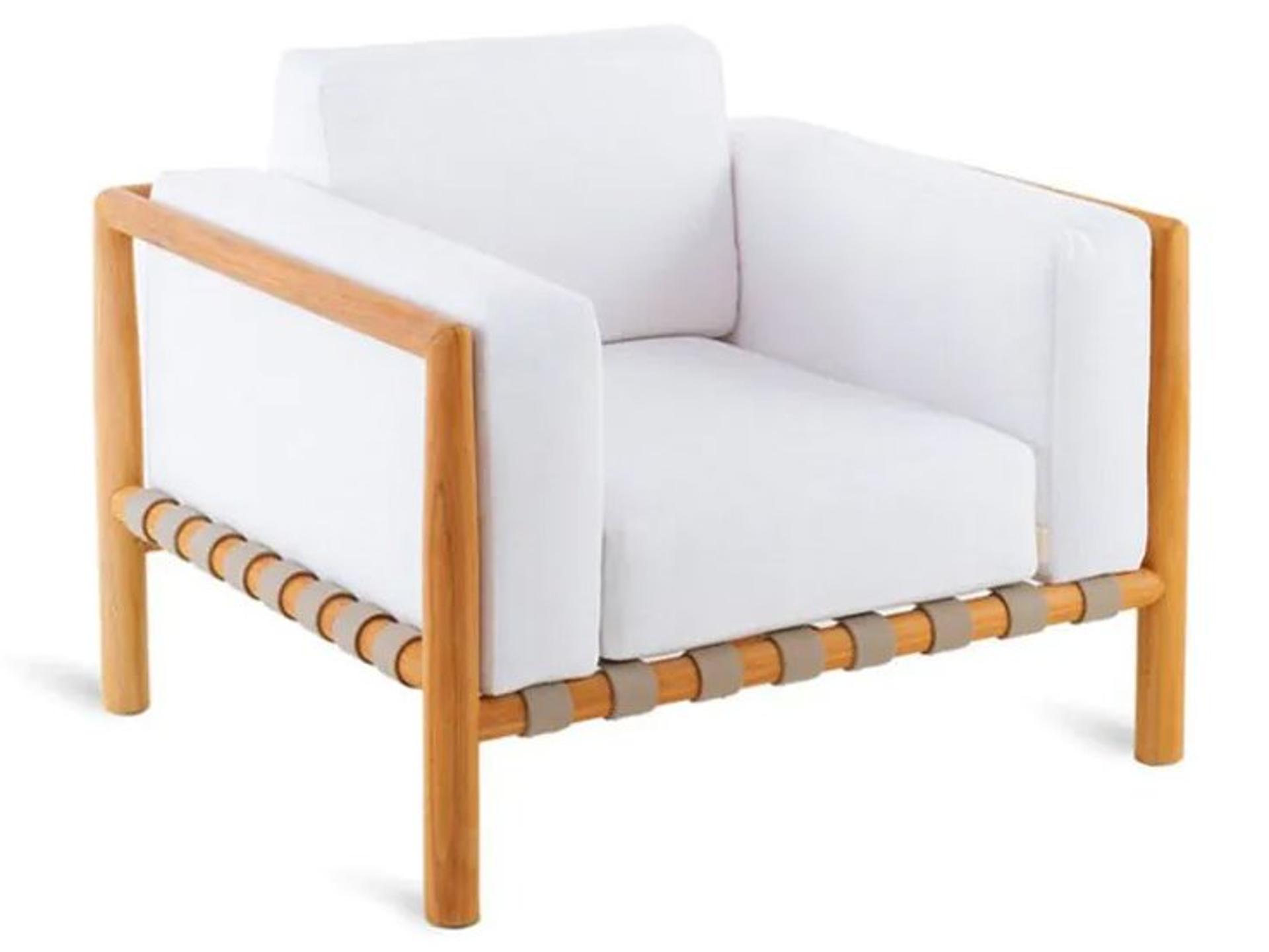 Pevero Teak Armchair with Cushions