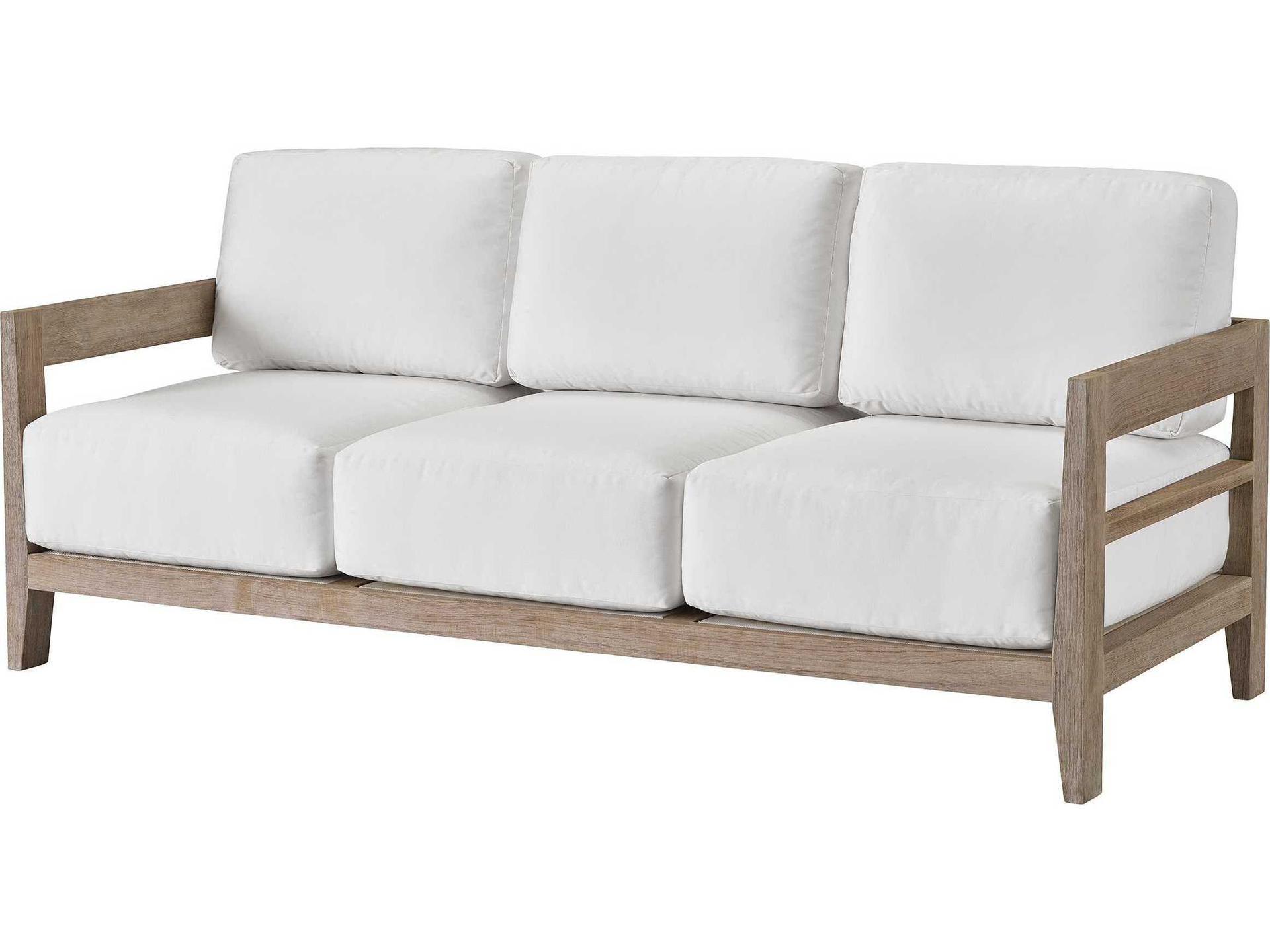 Quick Ship La Jolla Weathered Teak Cushion Lounge Chair