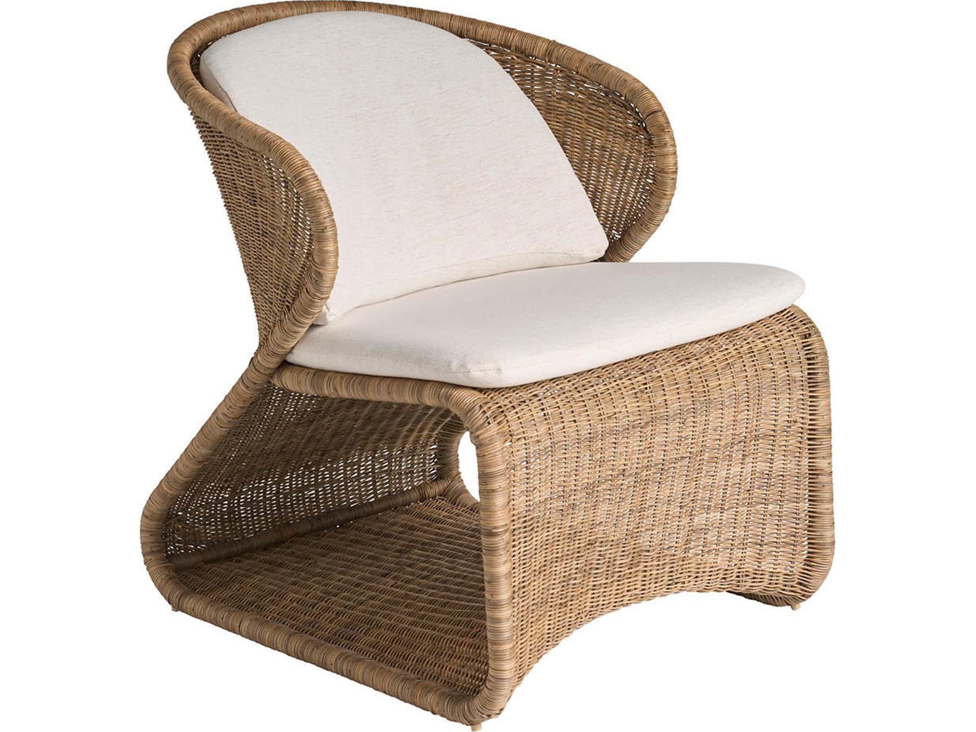 Oasis Wicker Lounge Chair with Nomad Snow Cushion