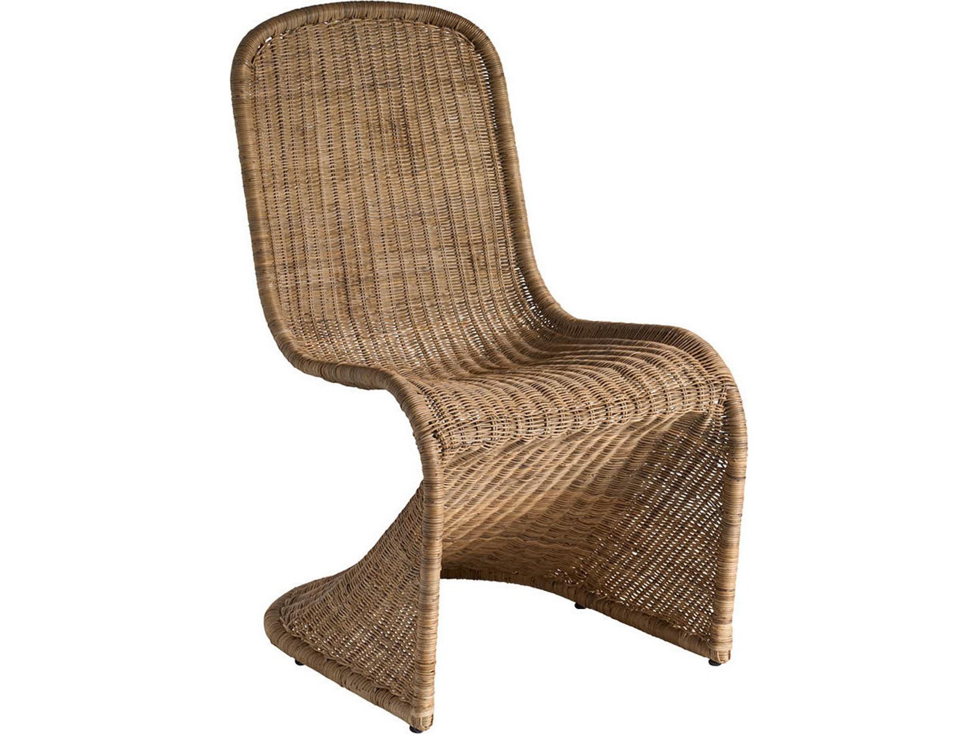 Universal Furniture Oasis Woven Slimit Dining Side Chair in Barley