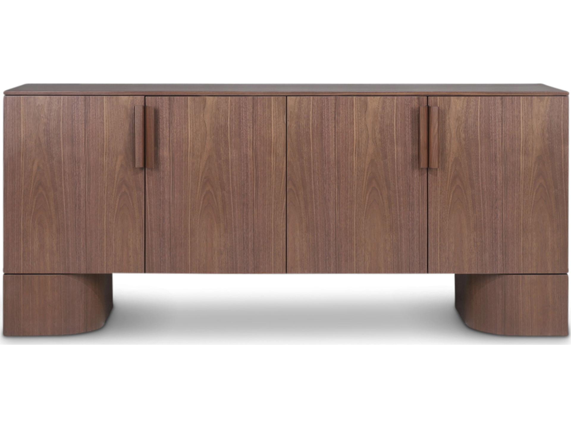 Eka 71" Walnut Wood Sideboard