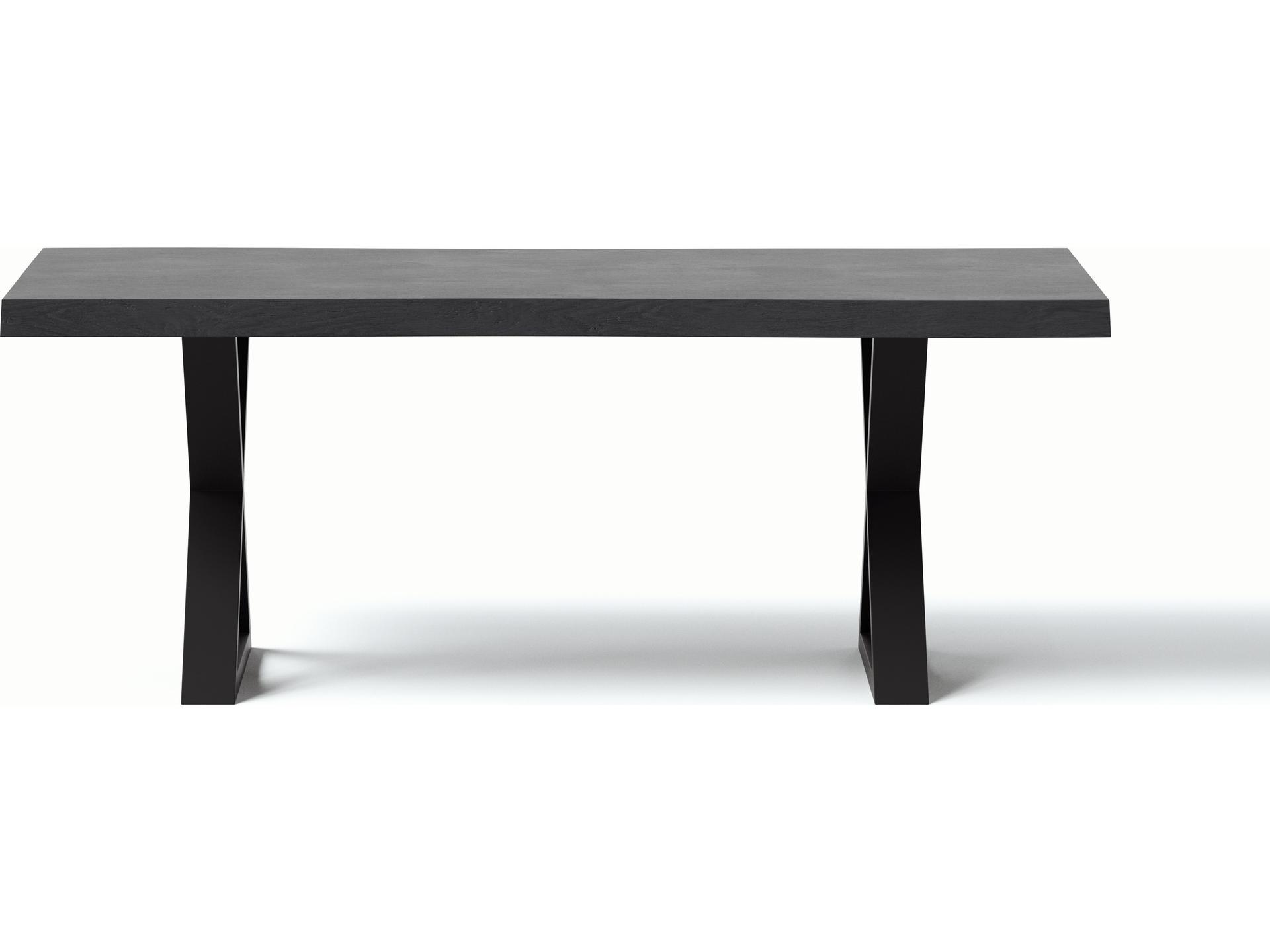 Brooks Dining Table Ebonized Black 79-inch