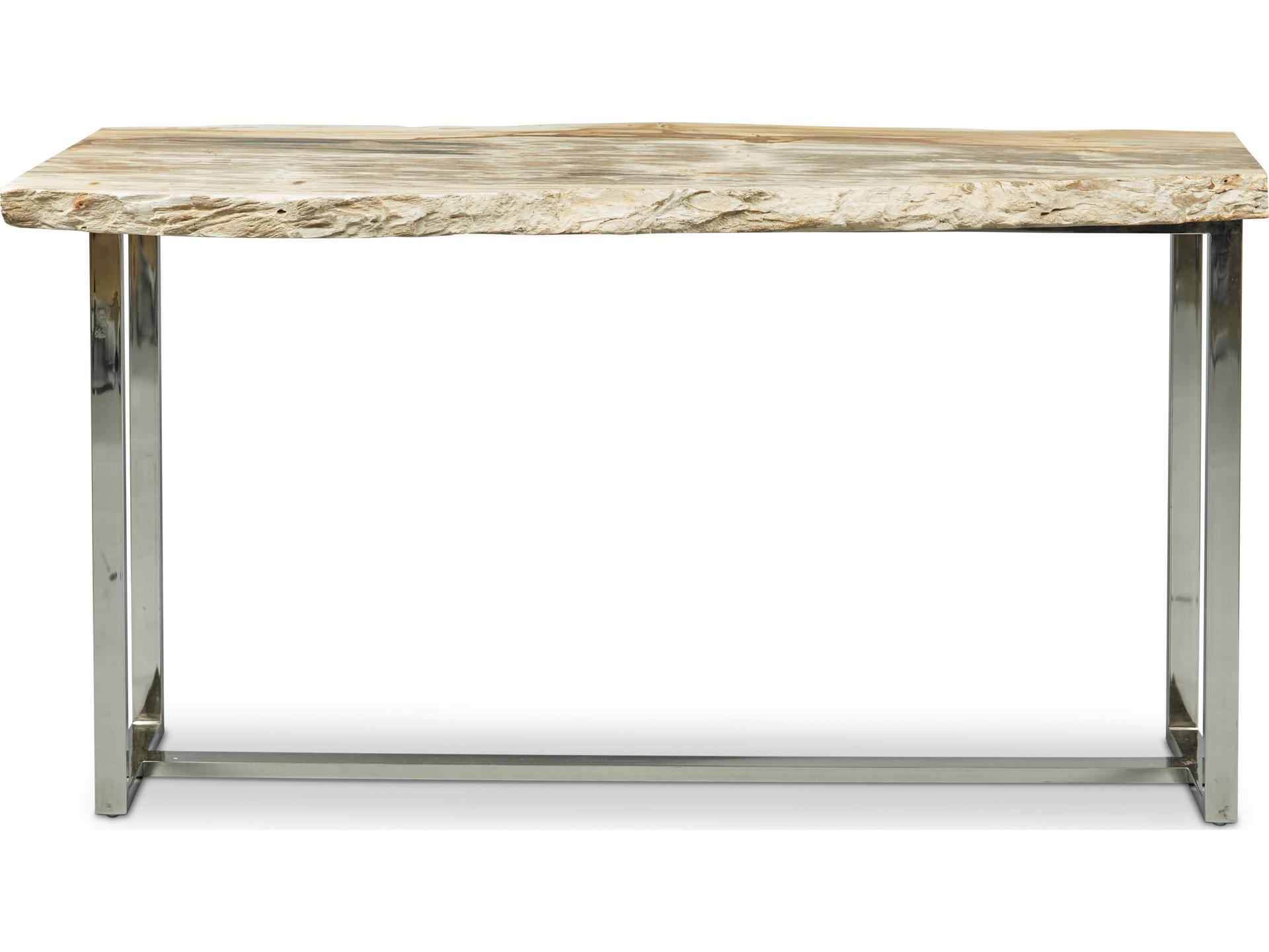 Raw Concrete Console Table Natural Light