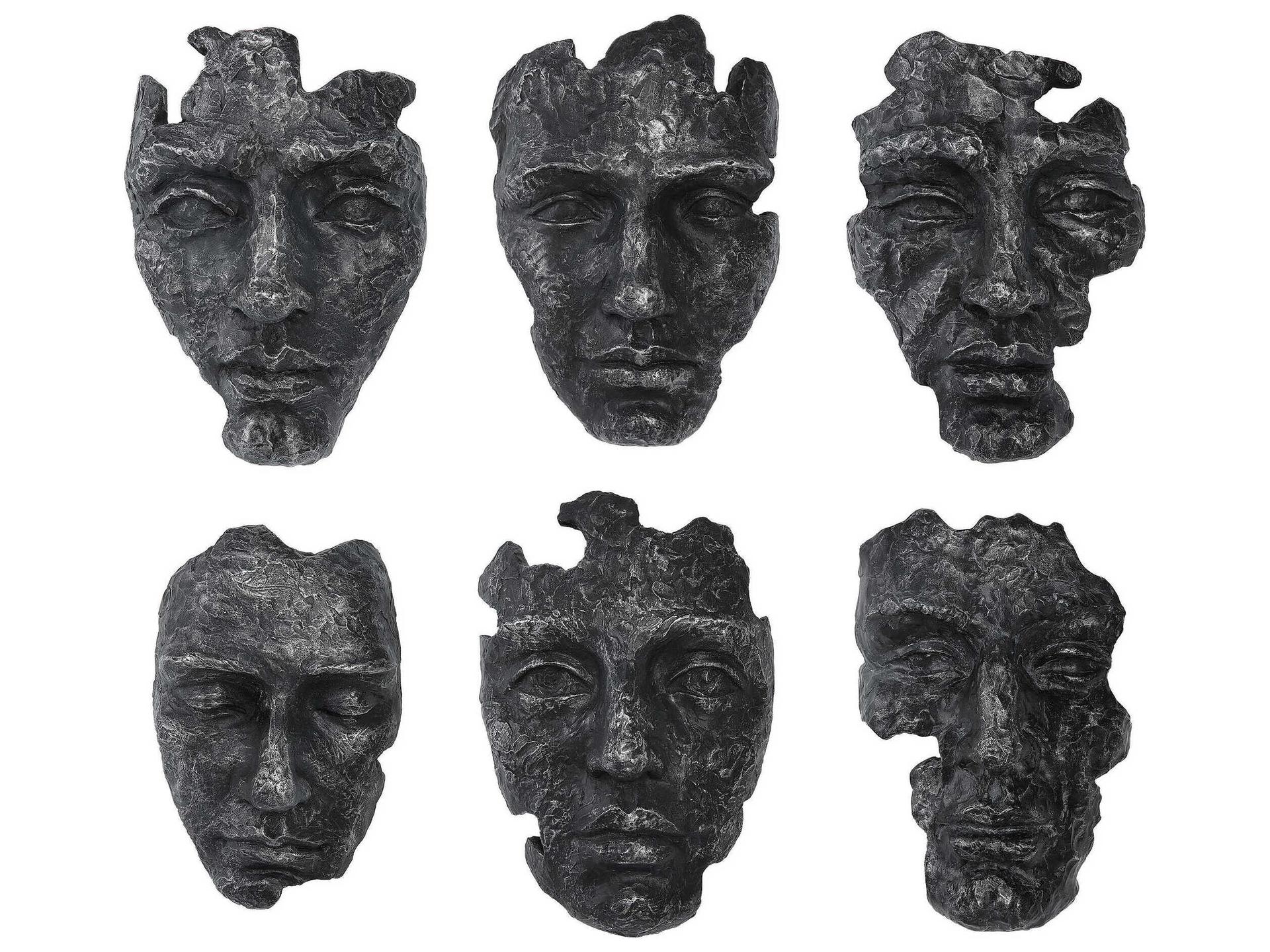 Self Portrait Metallic 3D Wall Art Set of 6