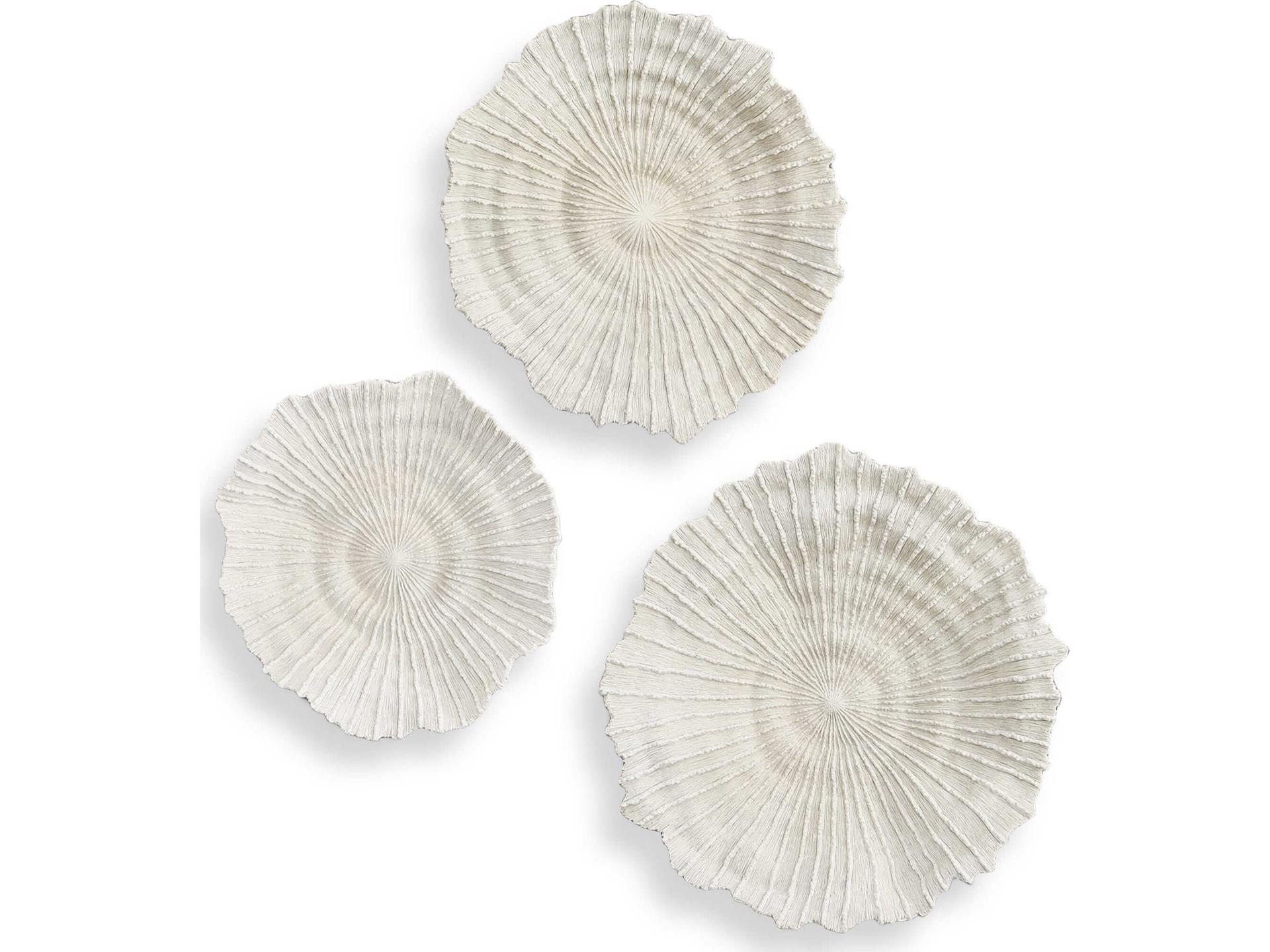 Uttermost Ocean Gems Coral 3D Wall Art Set of 3