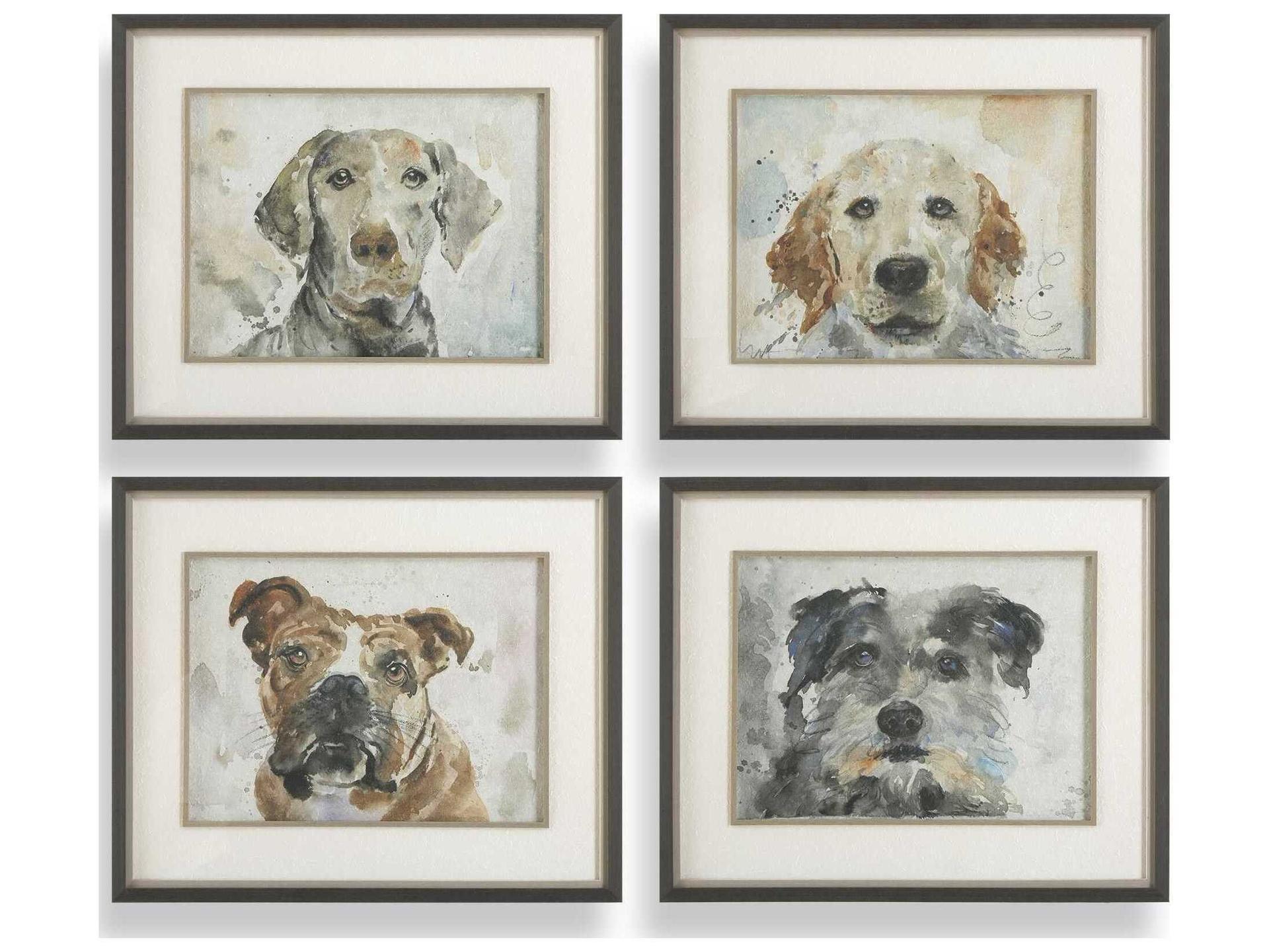 Uttermost Dog Days Framed Prints Set of 4