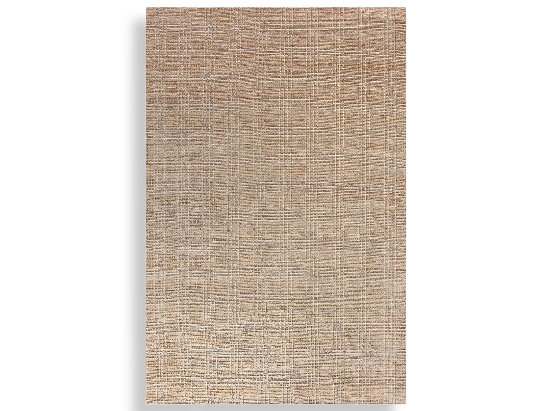 Baxton Hand Woven Wool Jute Area Rug Beige Natural