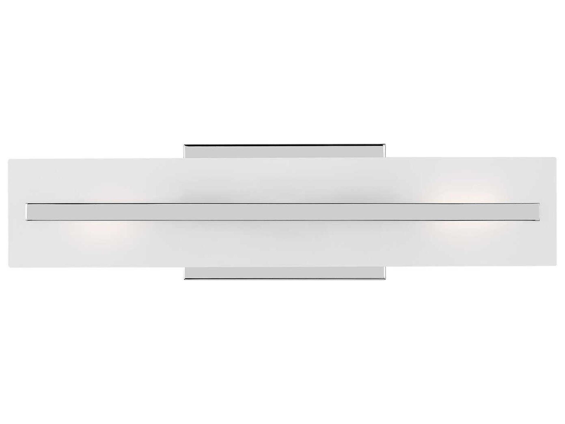 Visual Comfort Studio Dex 2-Light Chrome Vanity Light