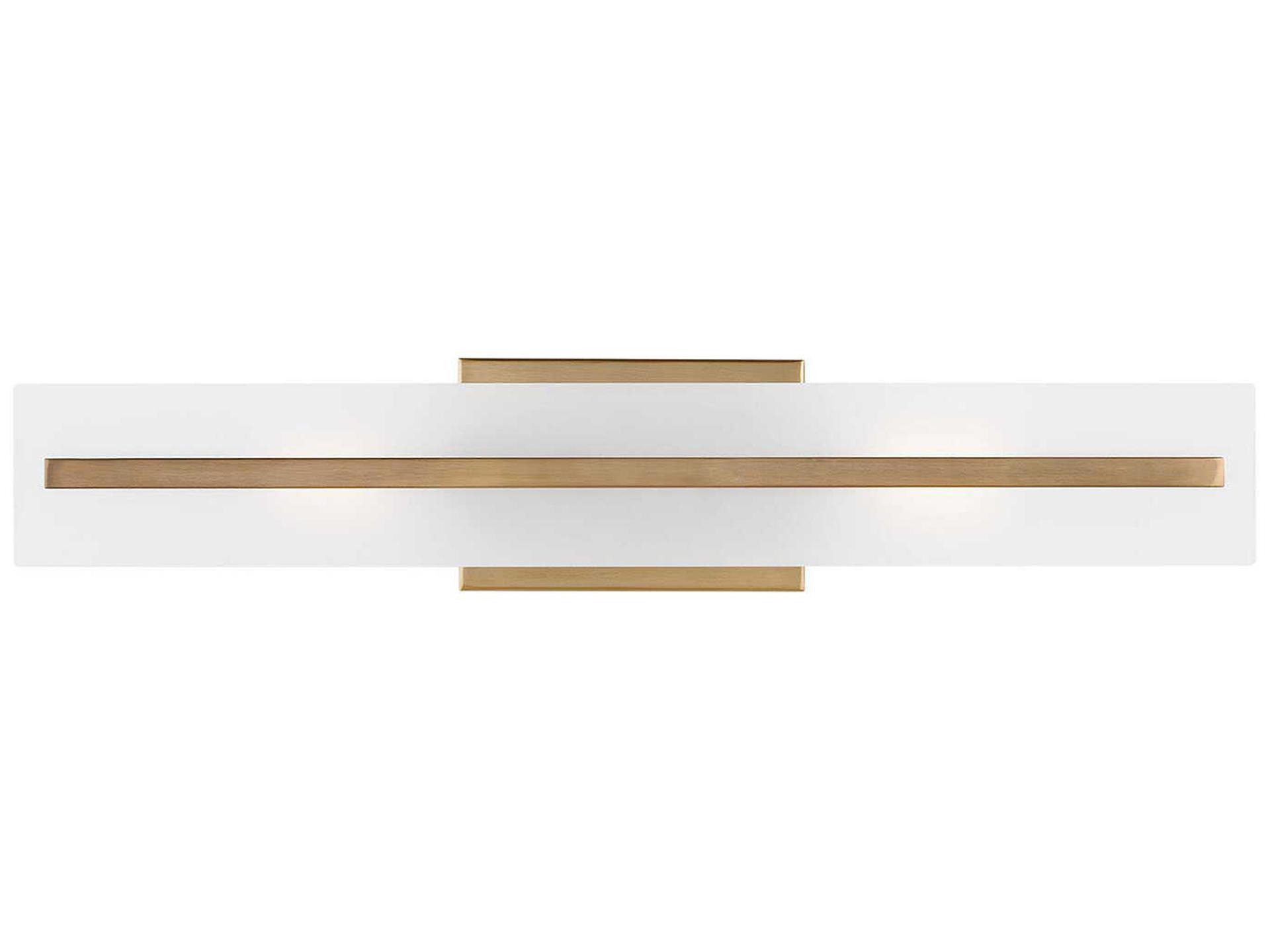 Visual Comfort Studio Dex 2-Light Satin Brass Vanity Light