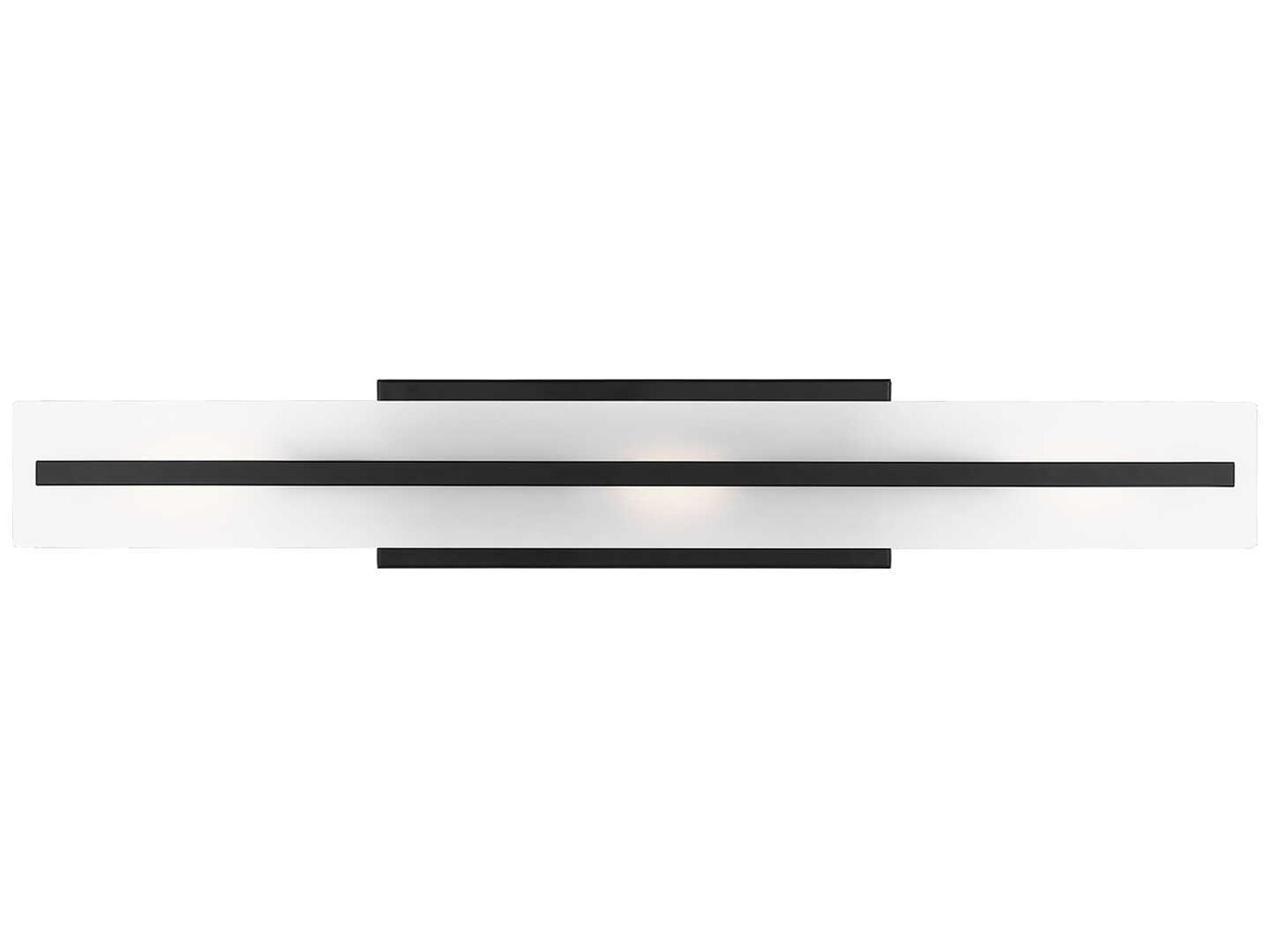 Visual Comfort Studio Dex 3-Light Midnight Black Vanity Light