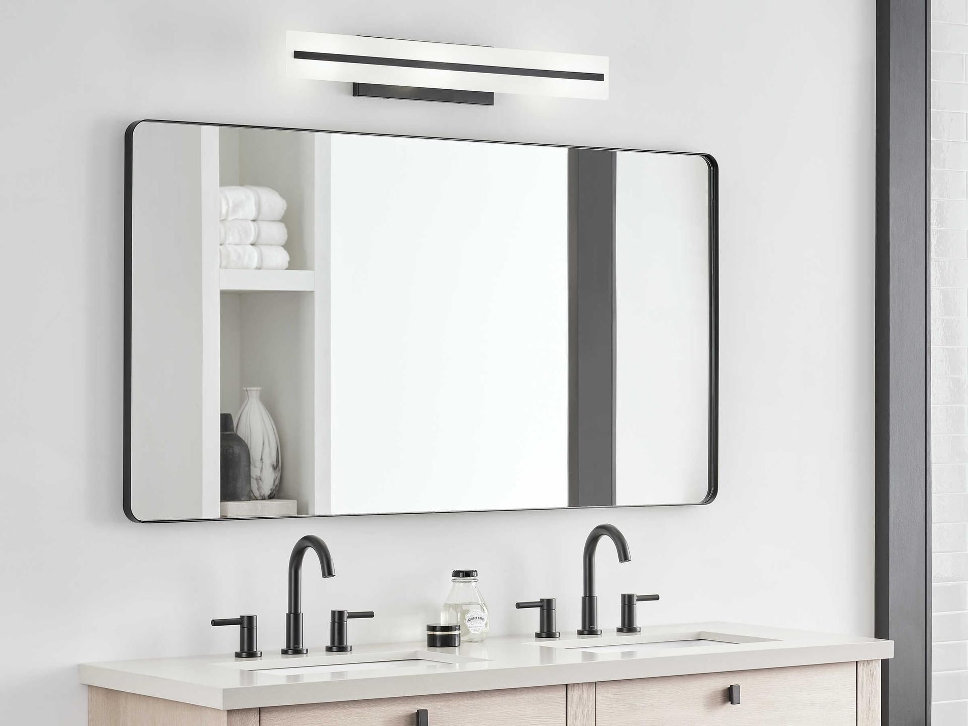 Visual Comfort Studio Dex 3-Light Midnight Black Vanity Light