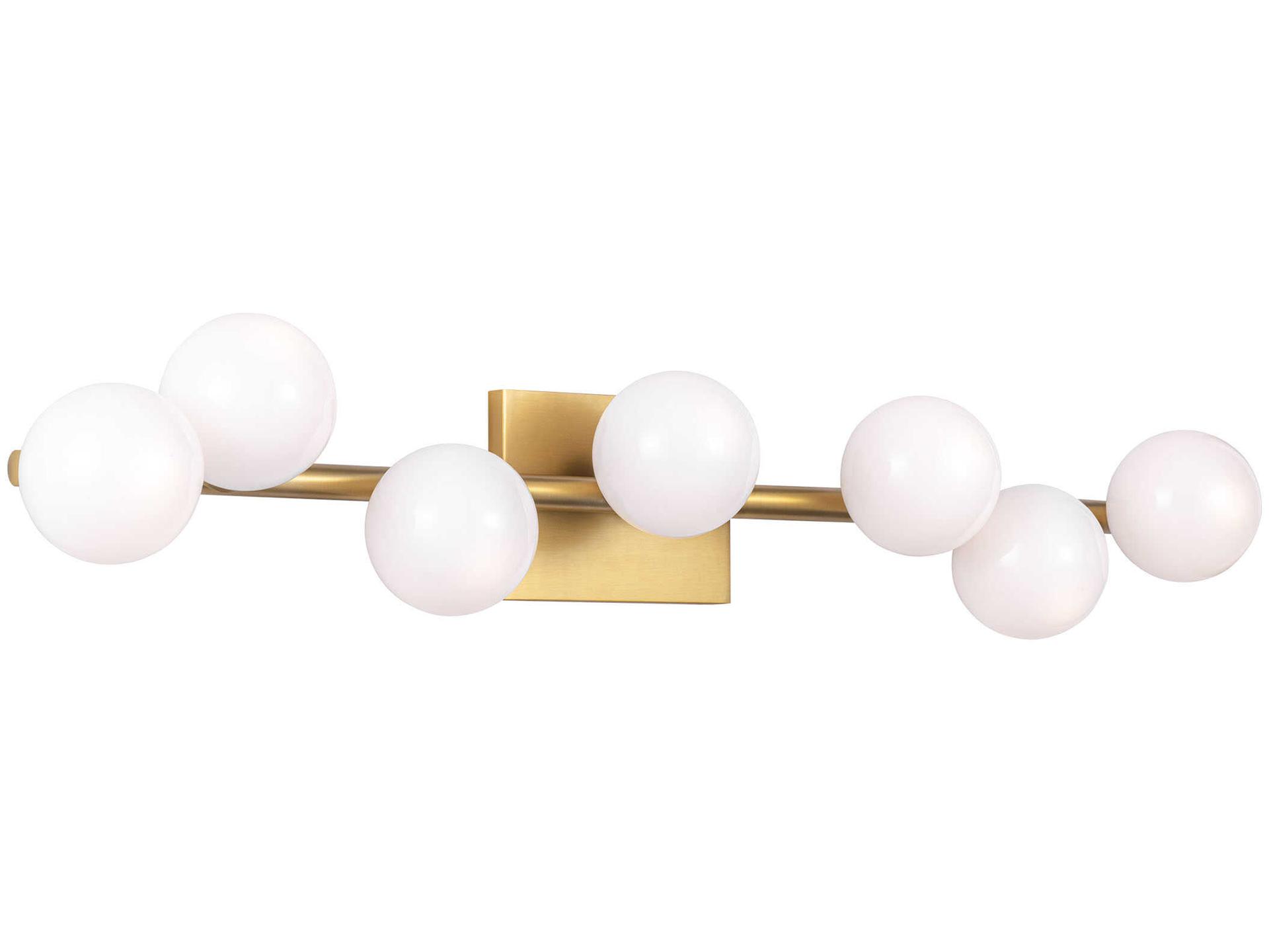 Altair 7-Light Burnished Brass Vanity Light