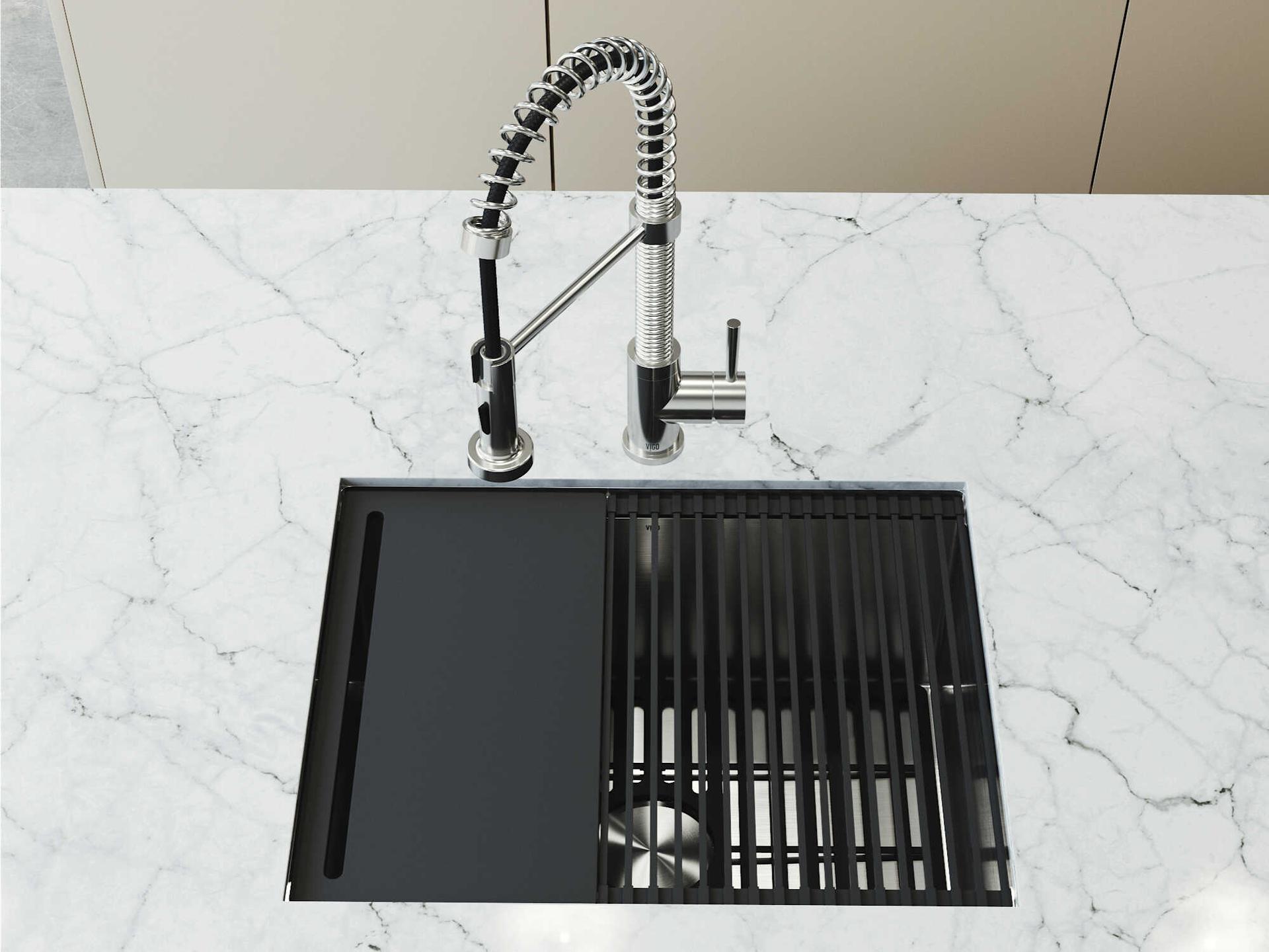 Vigo Mercer Undermount Kitchen Sink with Accessories