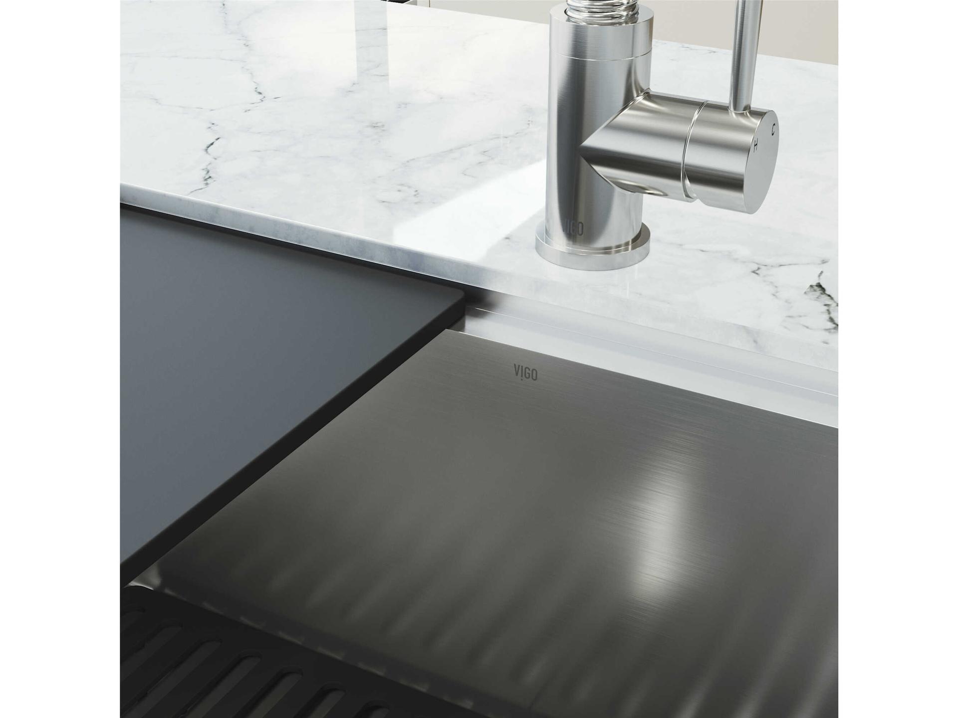 Vigo Mercer Undermount Kitchen Sink with Accessories