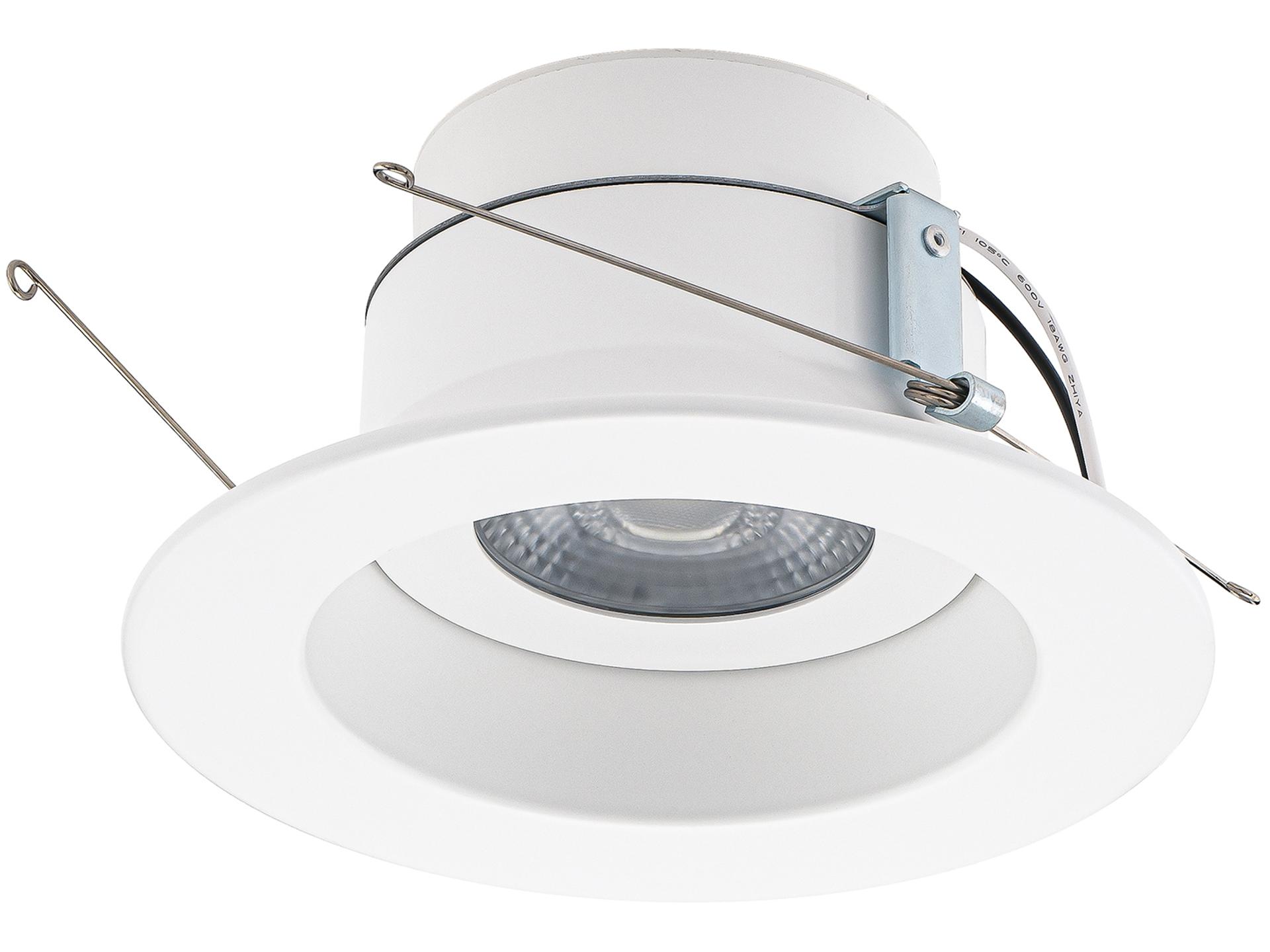Lotos 6-Inch Round Adjustable LED Retrofit Downlight in White