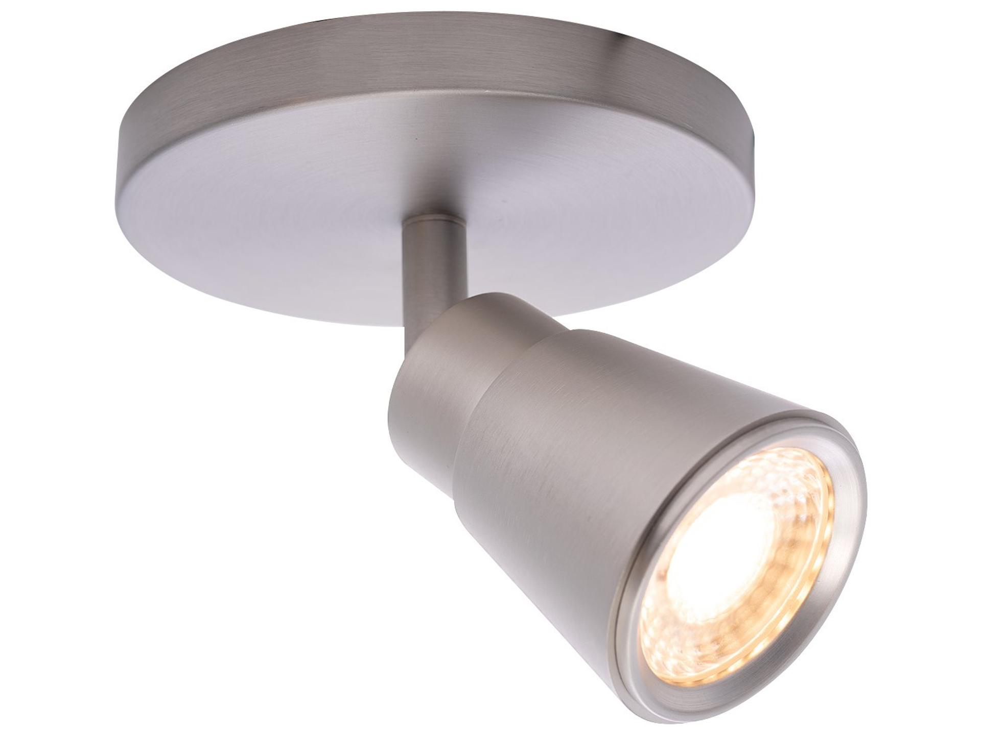 Solo 8W Integrated LED Monopoint Spot Light Brushed Nickel