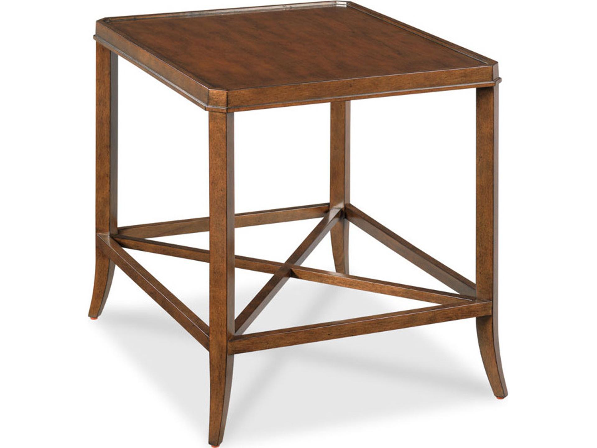 Sernin Side Table in Bordeaux Finish with Cherry Veneer