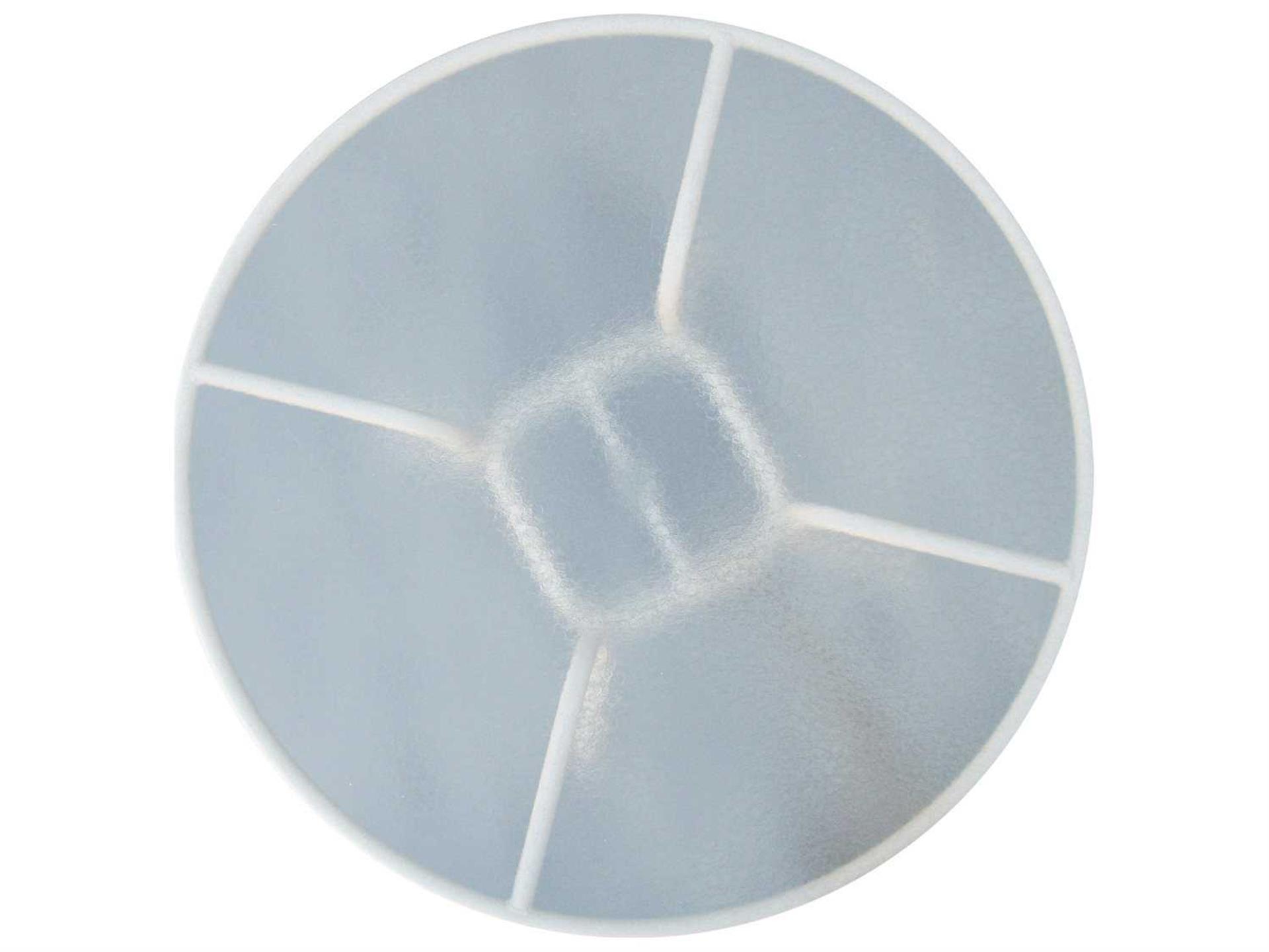 Windward Design Group Acrylic Top Aluminum Round Balcony Table with Umbrella Hole