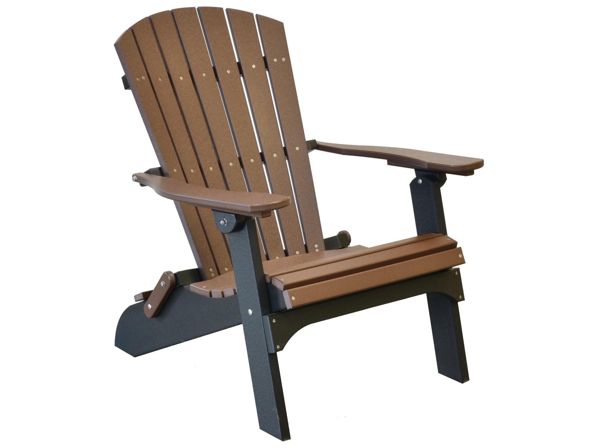 Heritage Recycled Plastic Folding Outdoor Adirondack Chair