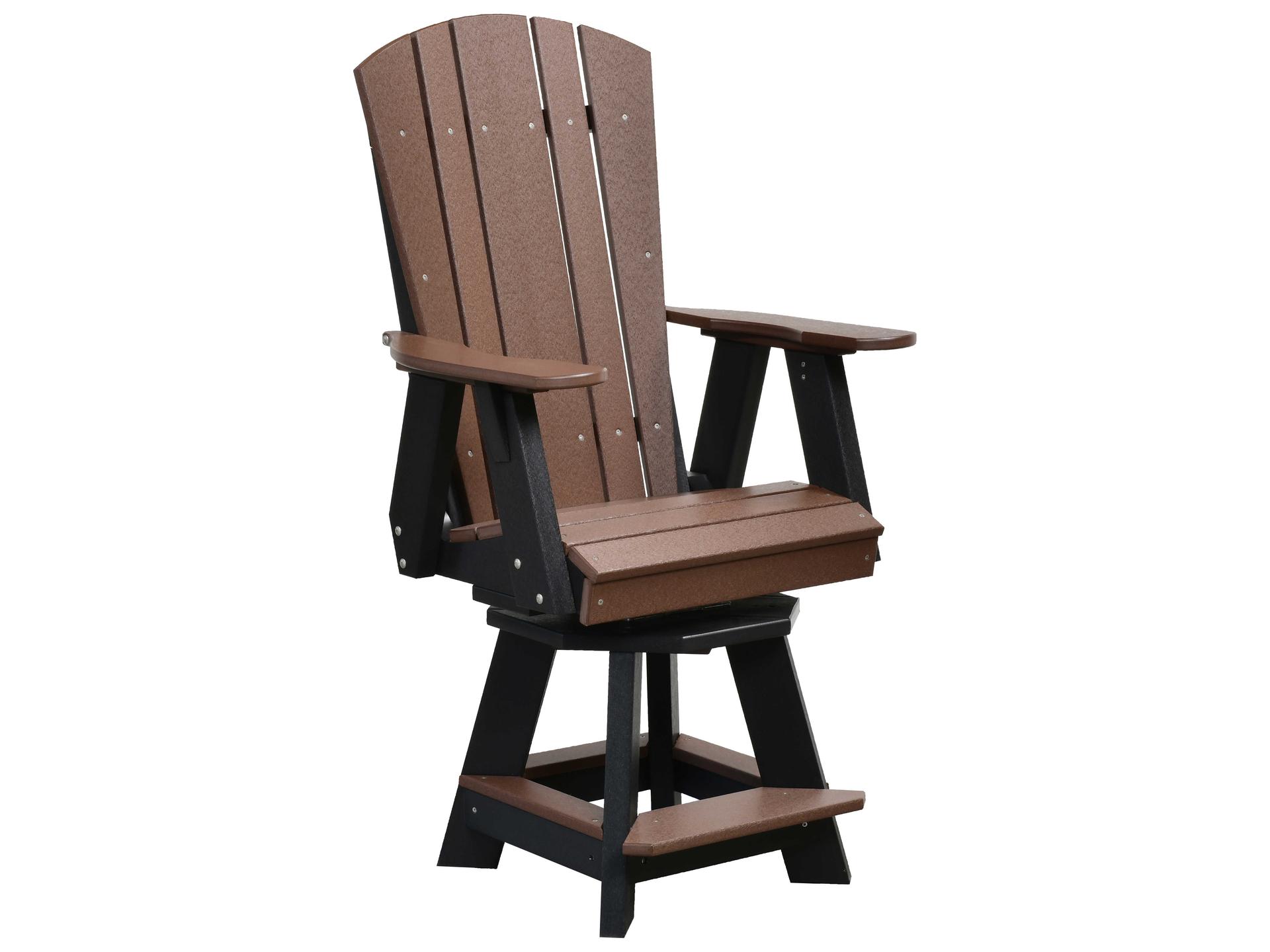 Heritage Poly Lumber Balcony Swivel Counter Chair