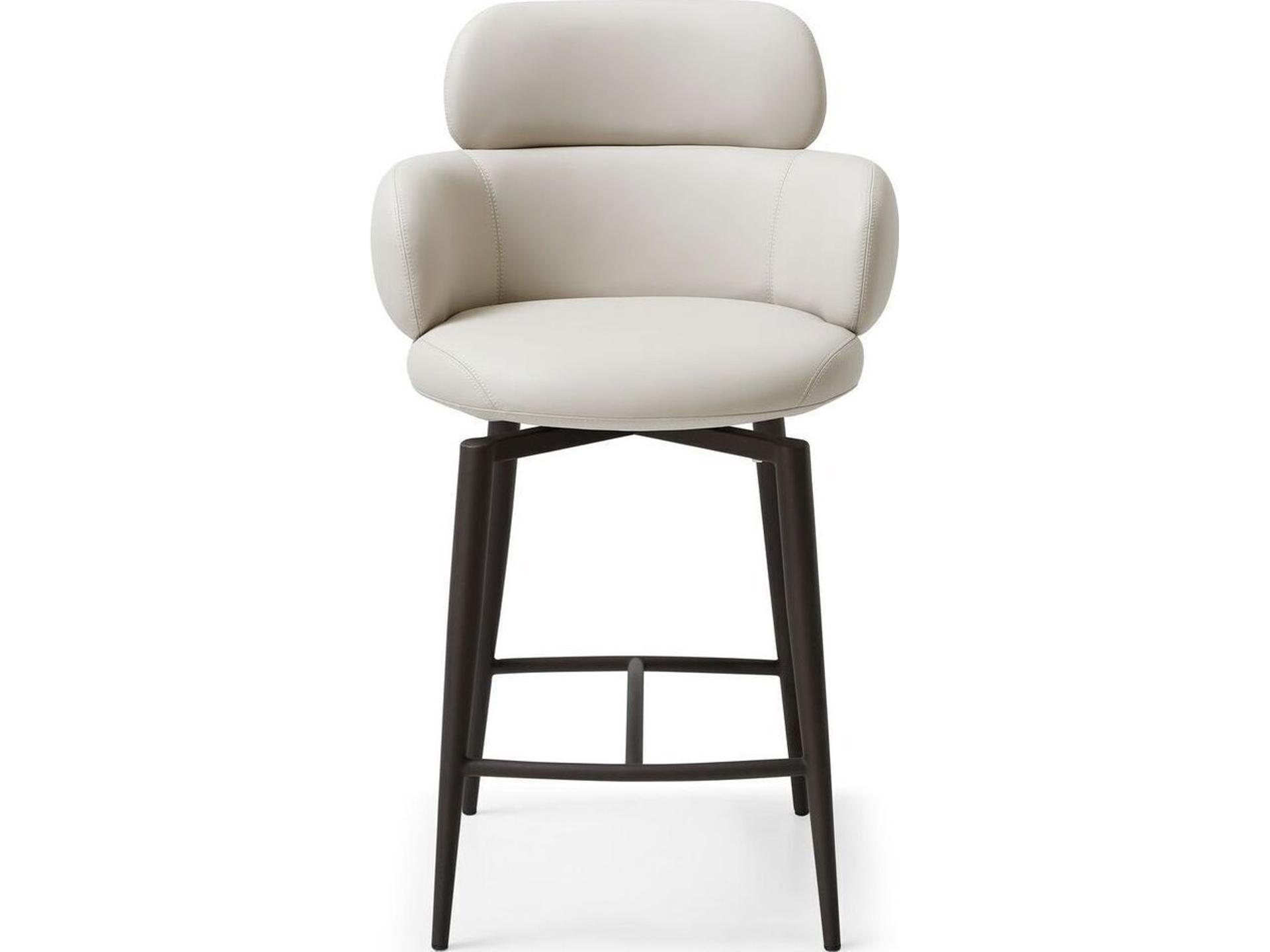 Como Upholstered Swivel Counter Stool