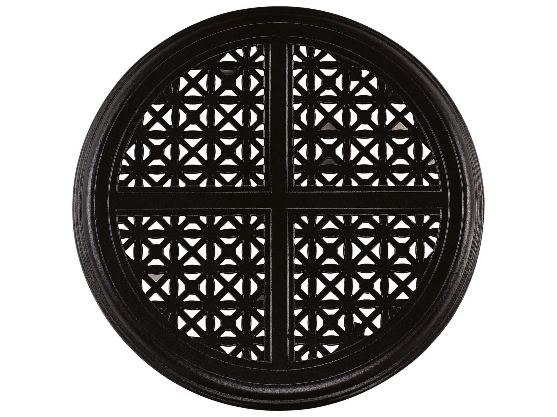 Cast Aluminum Hampton Round End Table Top